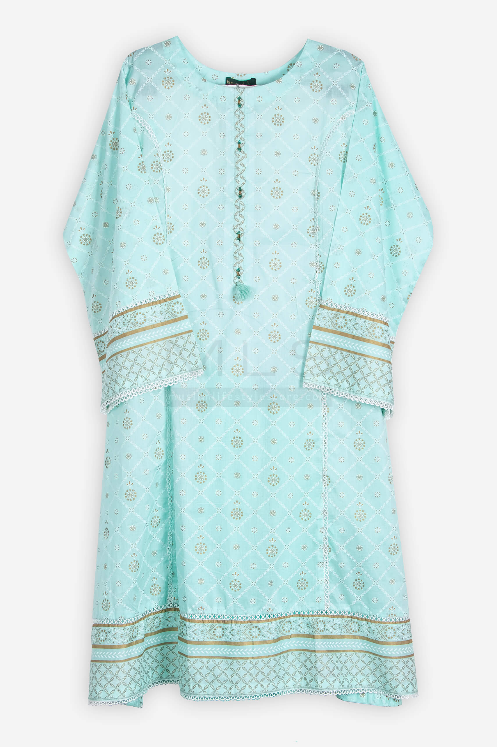 Pearl Green Shalwar Kameez - Shalwar Kameez - Muslim Lifestyle Store