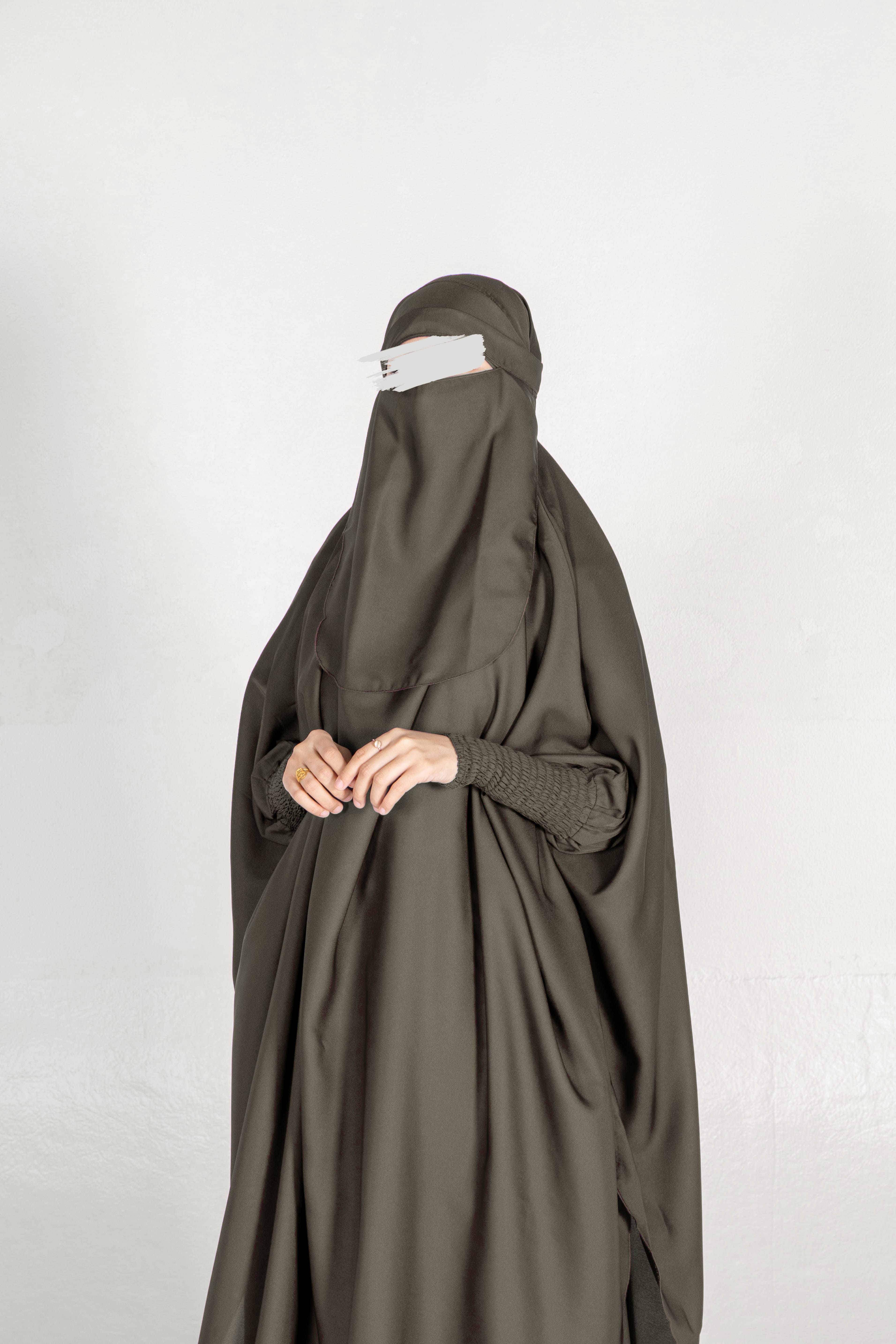 Dark Olive Jilbab - Jilbab - Muslim Lifestyle Store