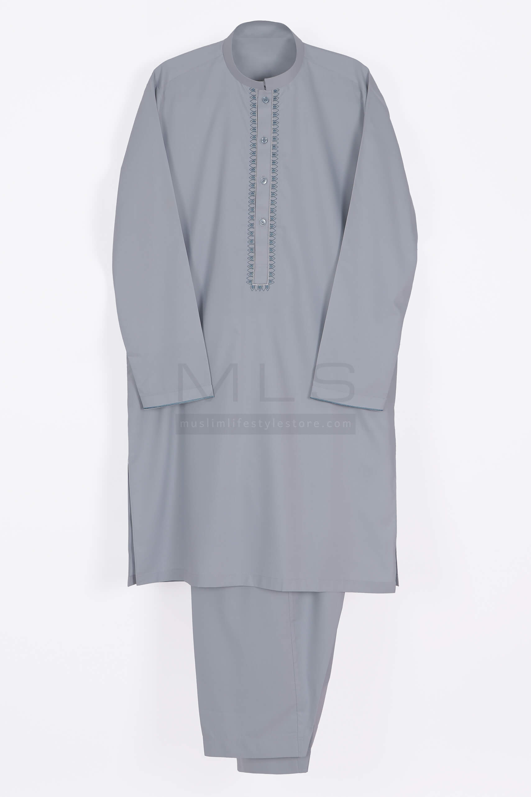 Earl Gray Shalwar Kameez - Shalwar Kameez - Muslim Lifestyle Store