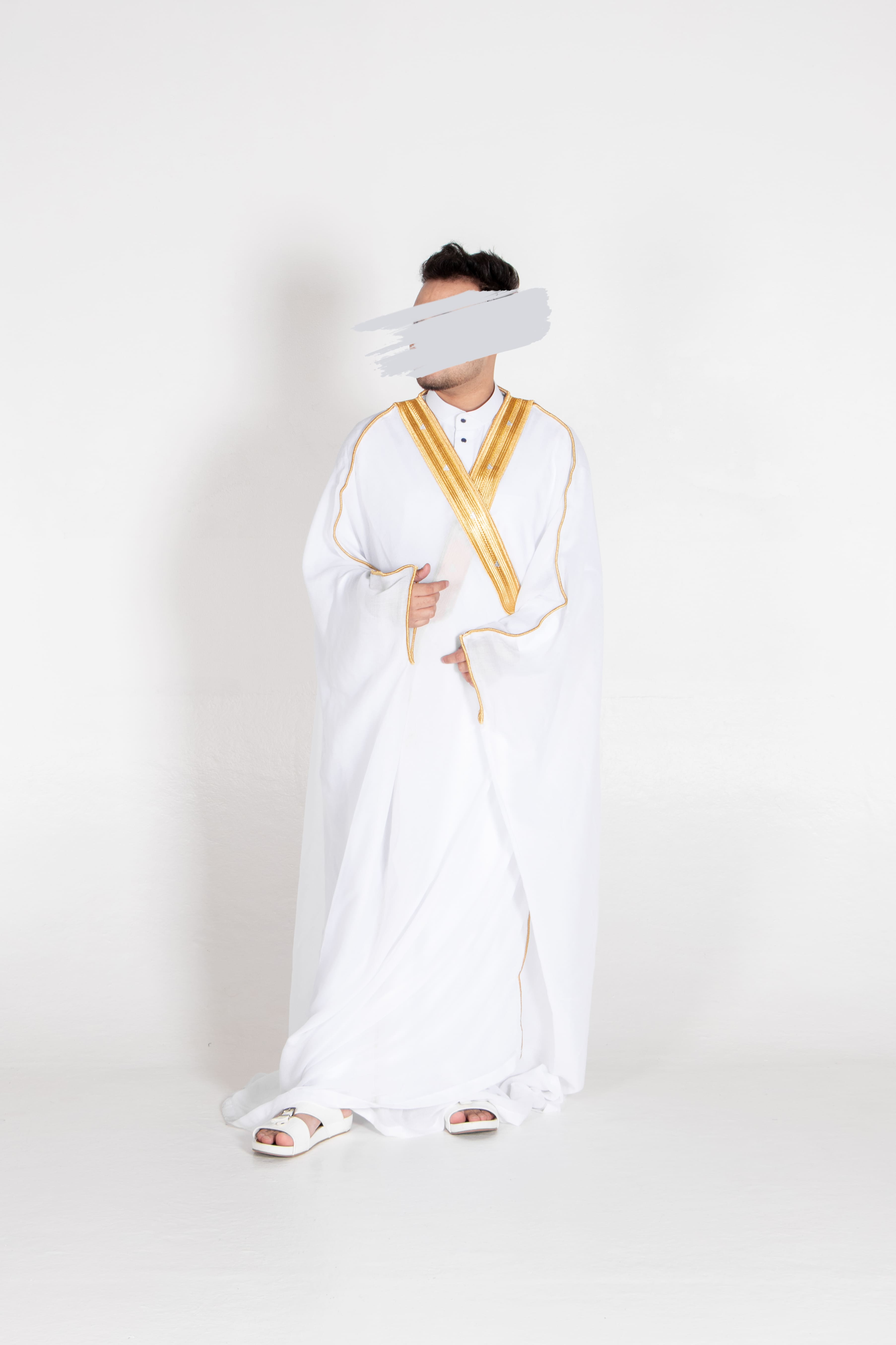 White Gold Bisht - Bisht - Muslim Lifestyle Store