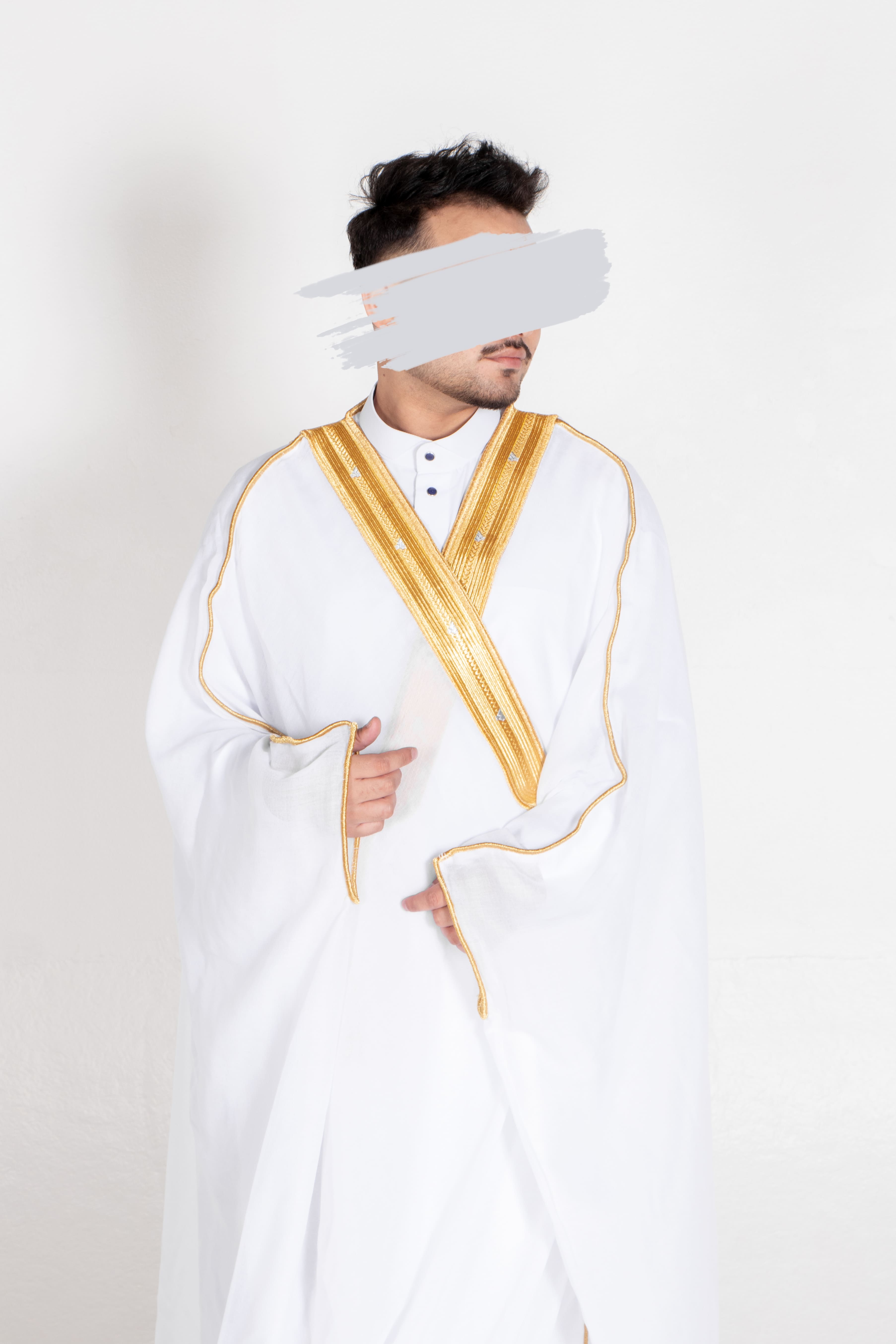 White Gold Bisht - Bisht - Muslim Lifestyle Store