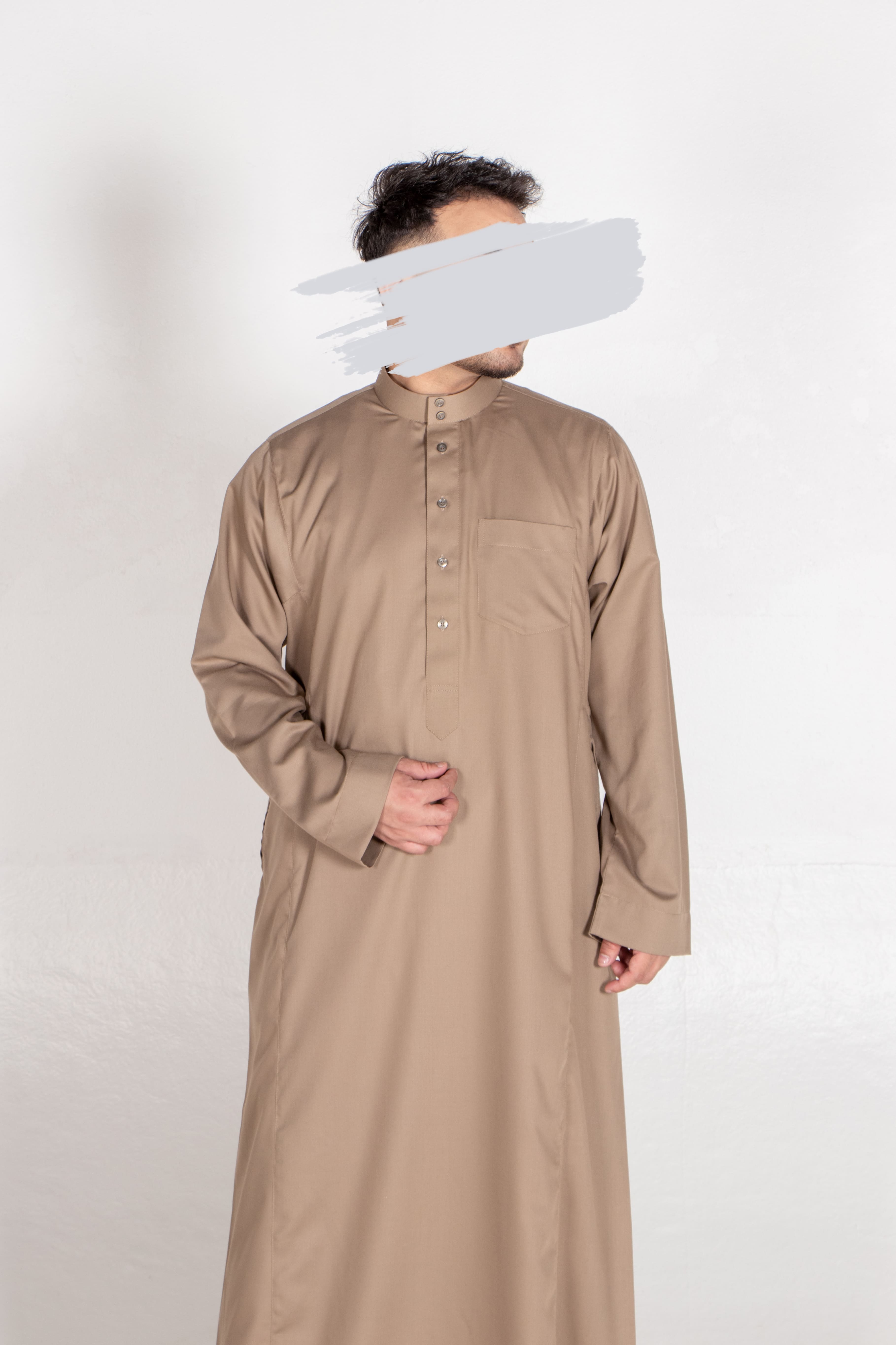 Beige Saudi Thobe - Saudi Thobe - Muslim Lifestyle Store