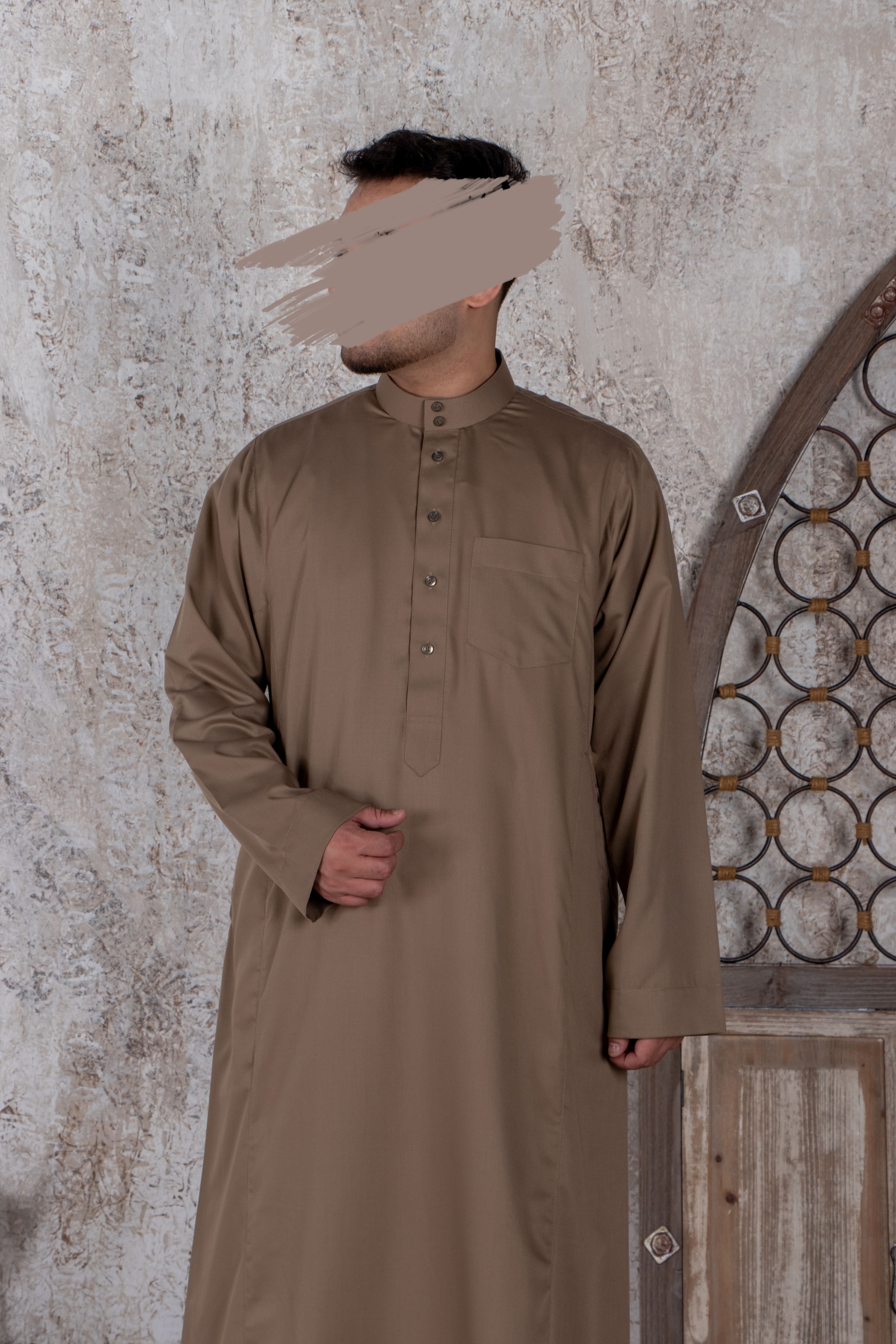 Beige Saudi Thobe - Saudi Thobe - Muslim Lifestyle Store