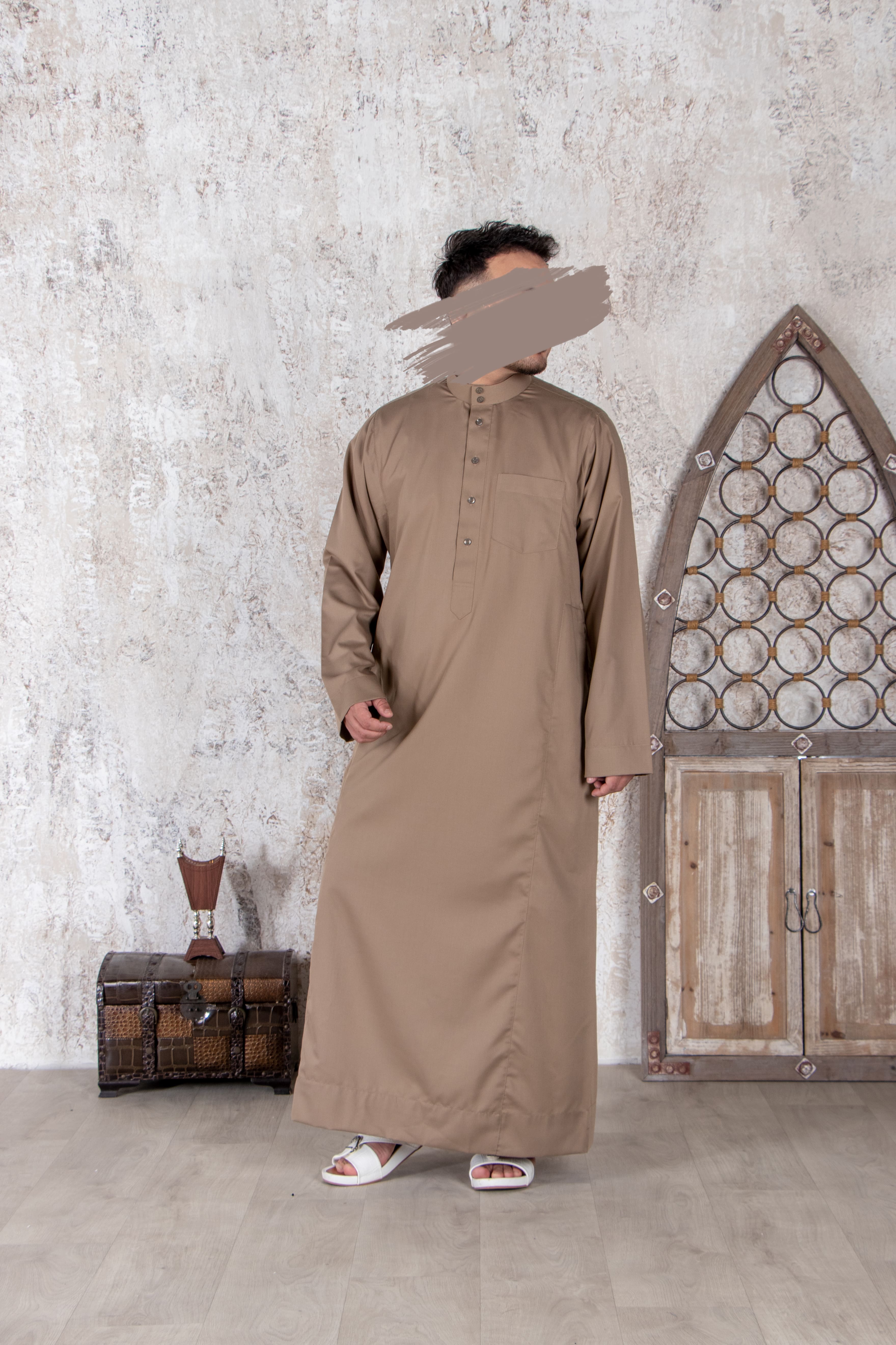 Beige Saudi Thobe - Saudi Thobe - Muslim Lifestyle Store