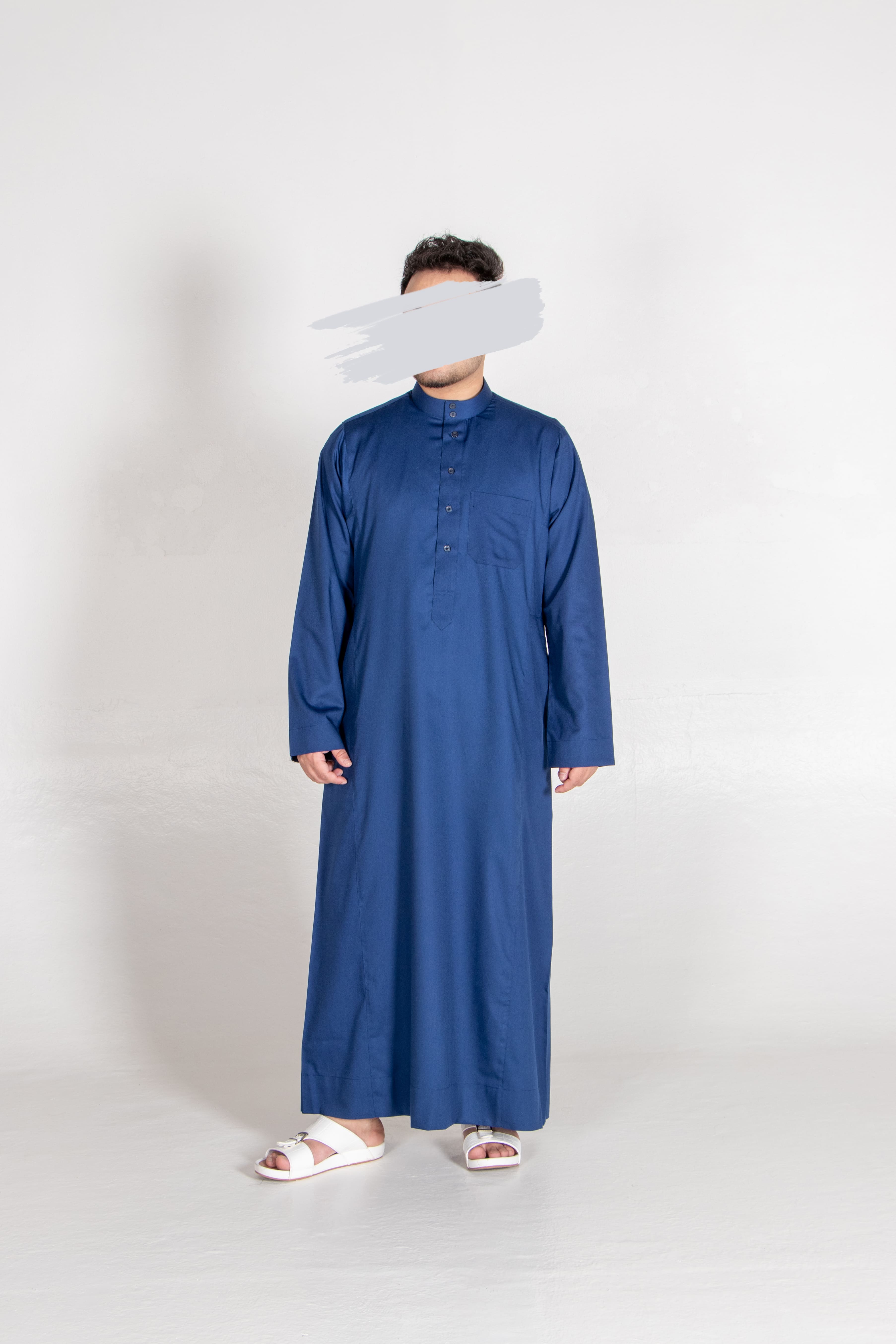Blue Saudi Thobe - Saudi Thobe - Muslim Lifestyle Store