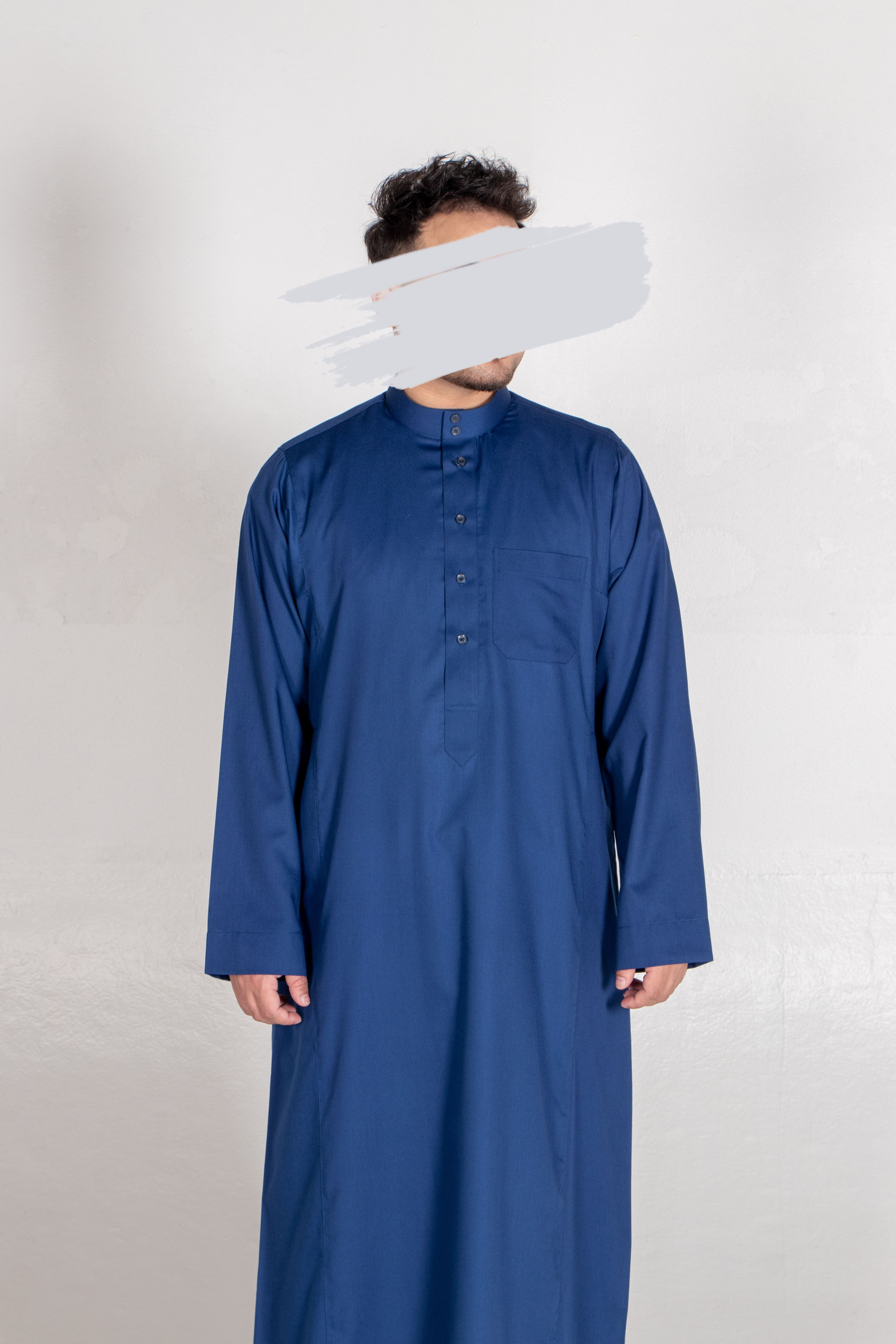 Blue Saudi Thobe - Saudi Thobe - Muslim Lifestyle Store
