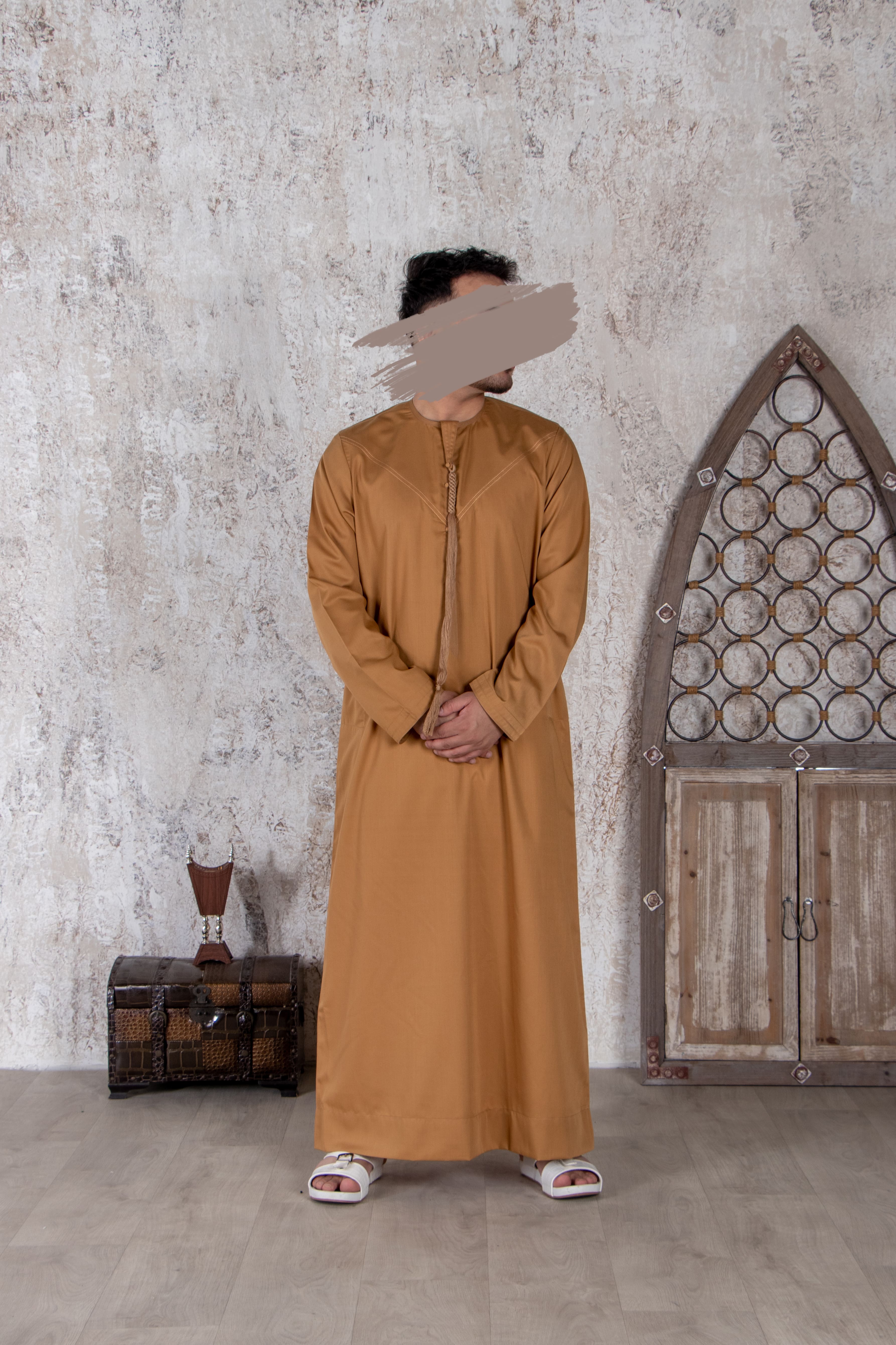 Golden Emirati Kandura - Emirati Kandura - Muslim Lifestyle Store