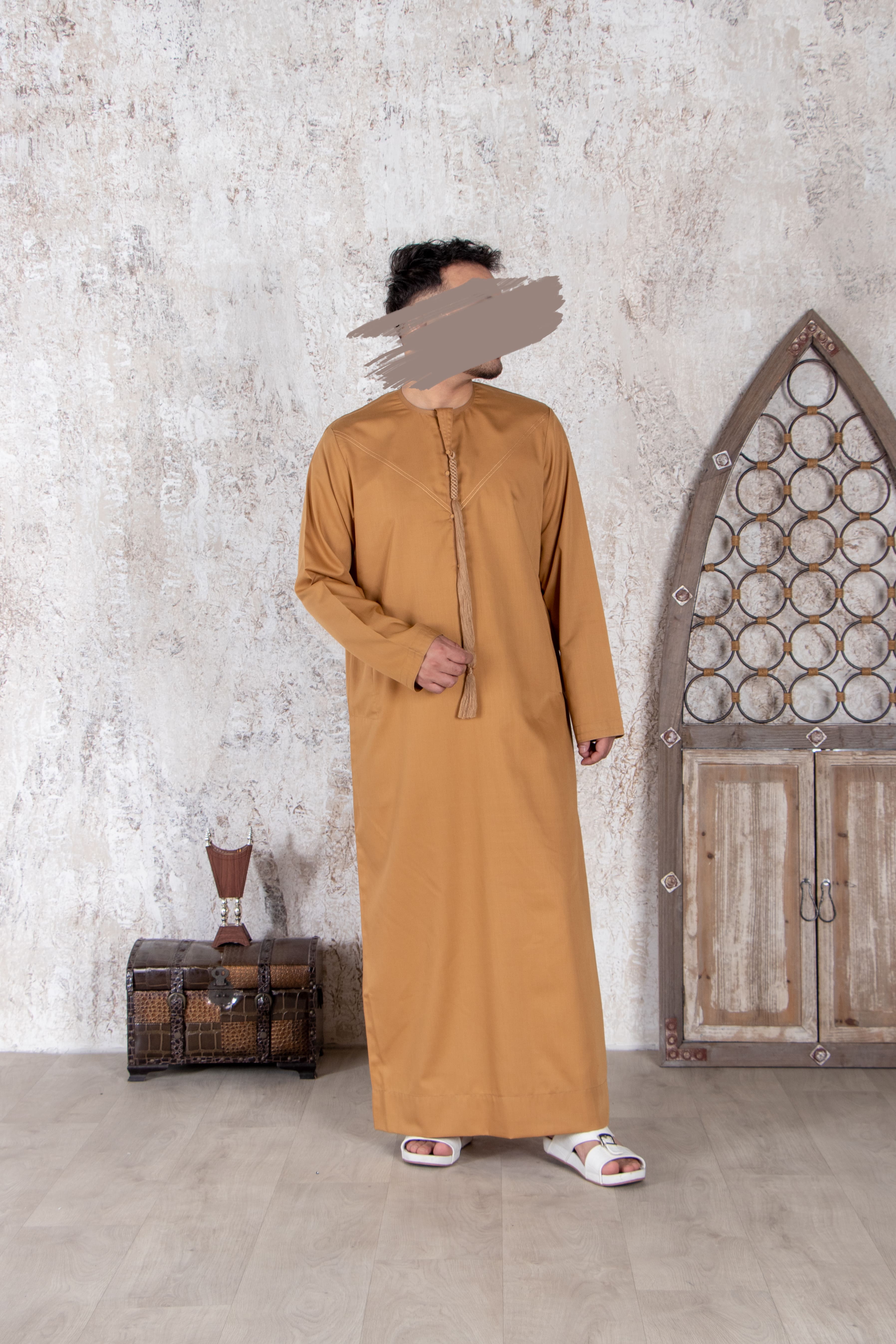 Golden Emirati Kandura - Emirati Kandura - Muslim Lifestyle Store
