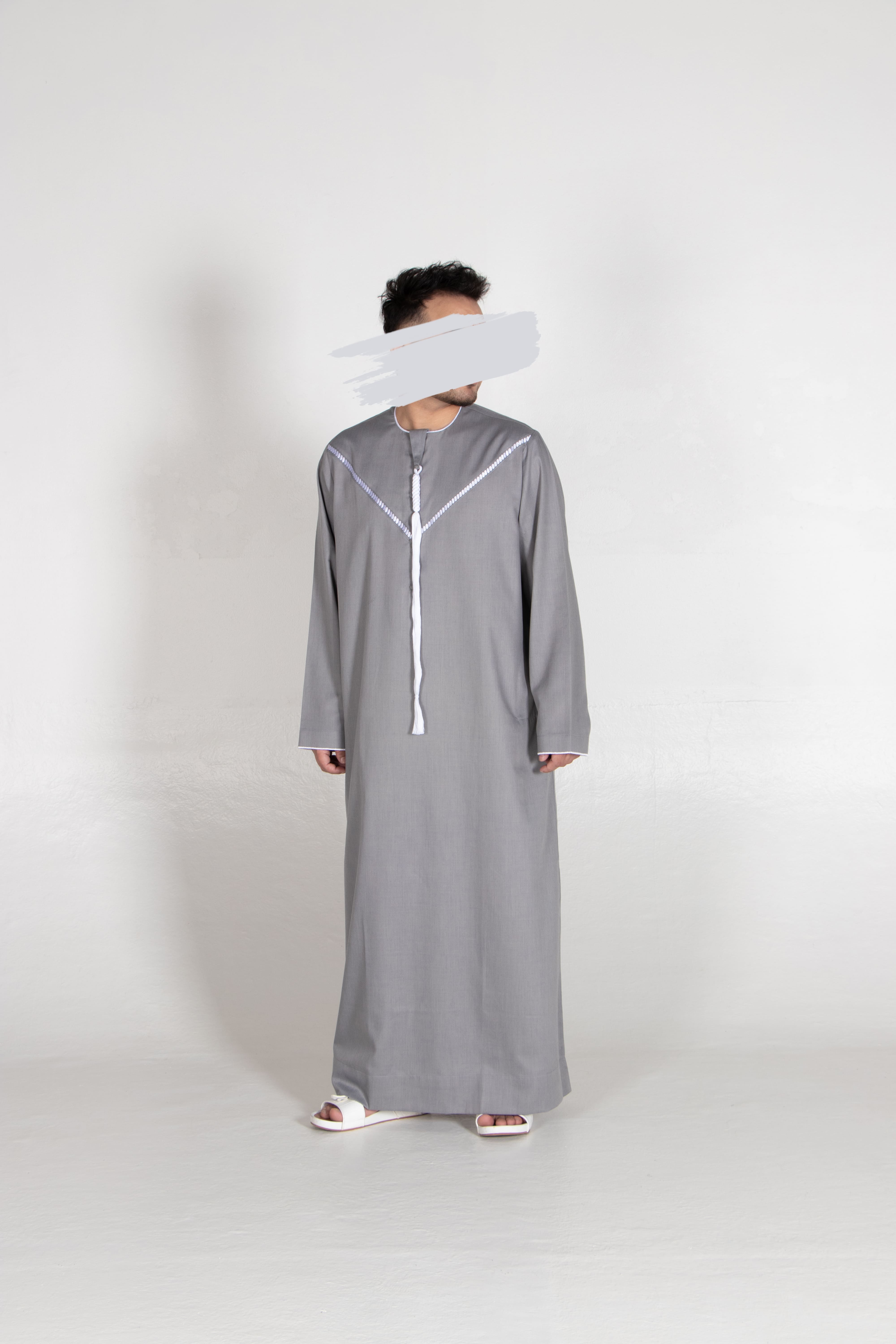 Gray Emirati Kandura - Emirati Kandura - Muslim Lifestyle Store