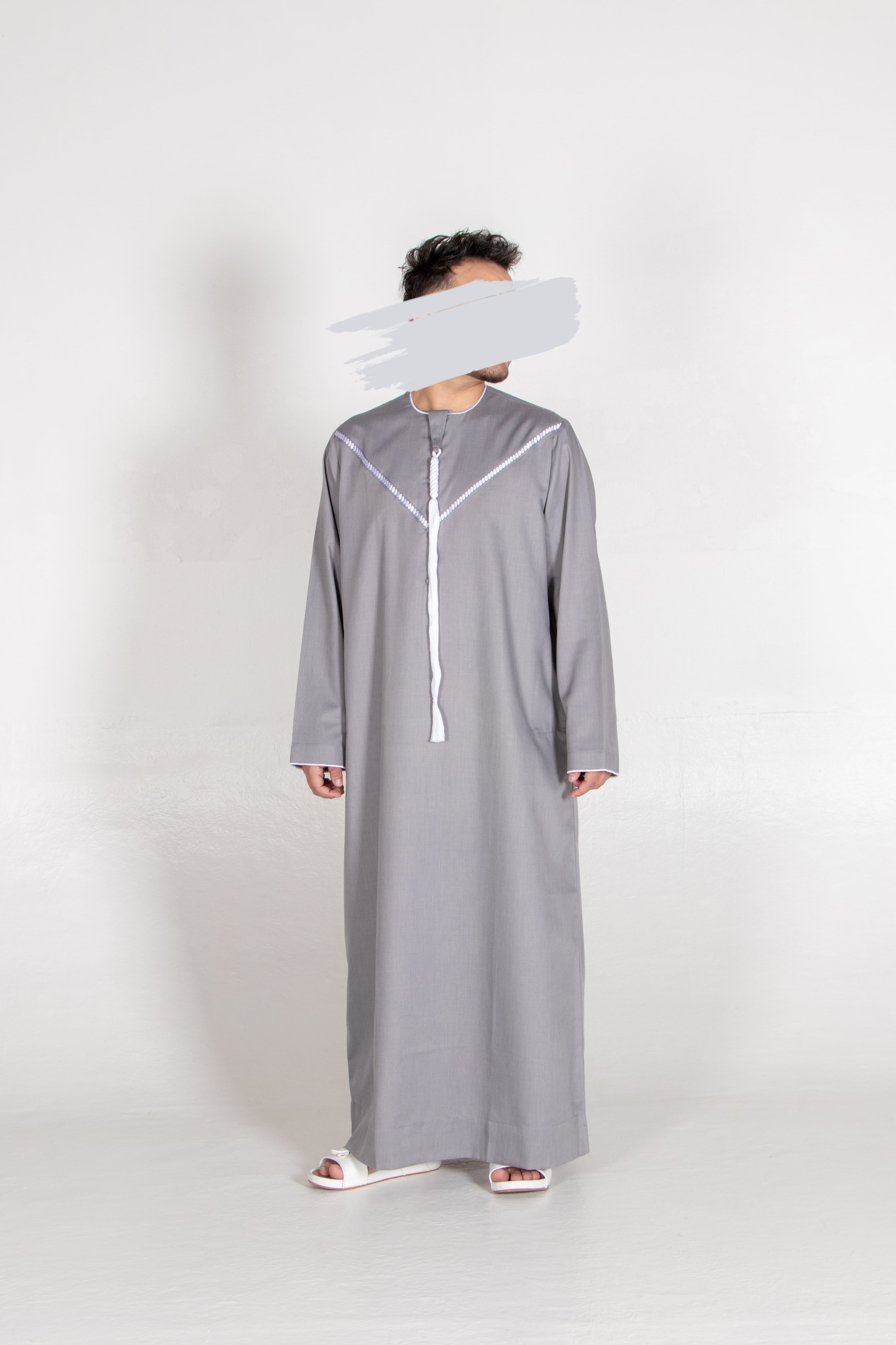 Gray Emirati Kandura - Emirati Kandura - Muslim Lifestyle Store
