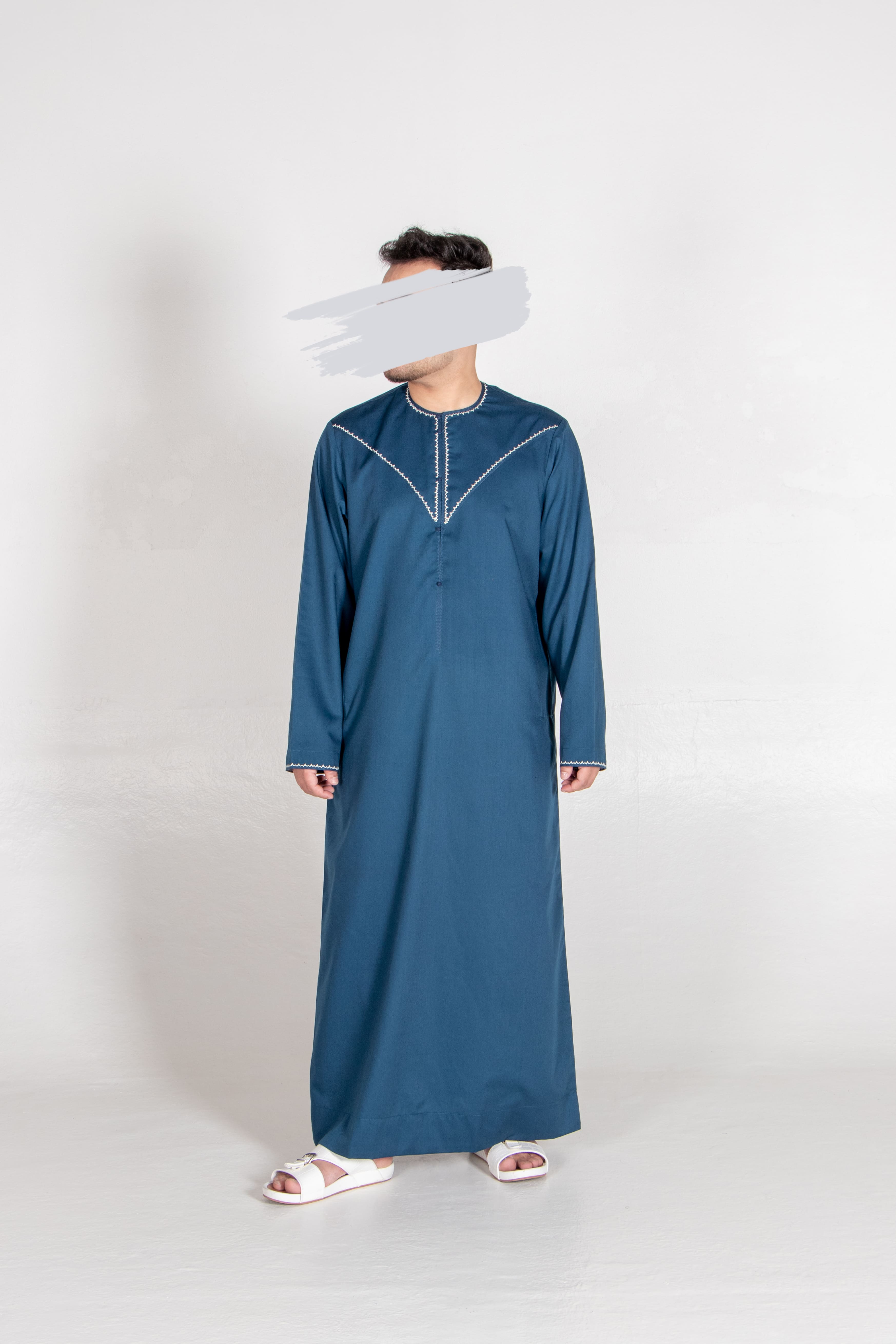 Blue Emirati Kandura - Emirati Kandura - Muslim Lifestyle Store