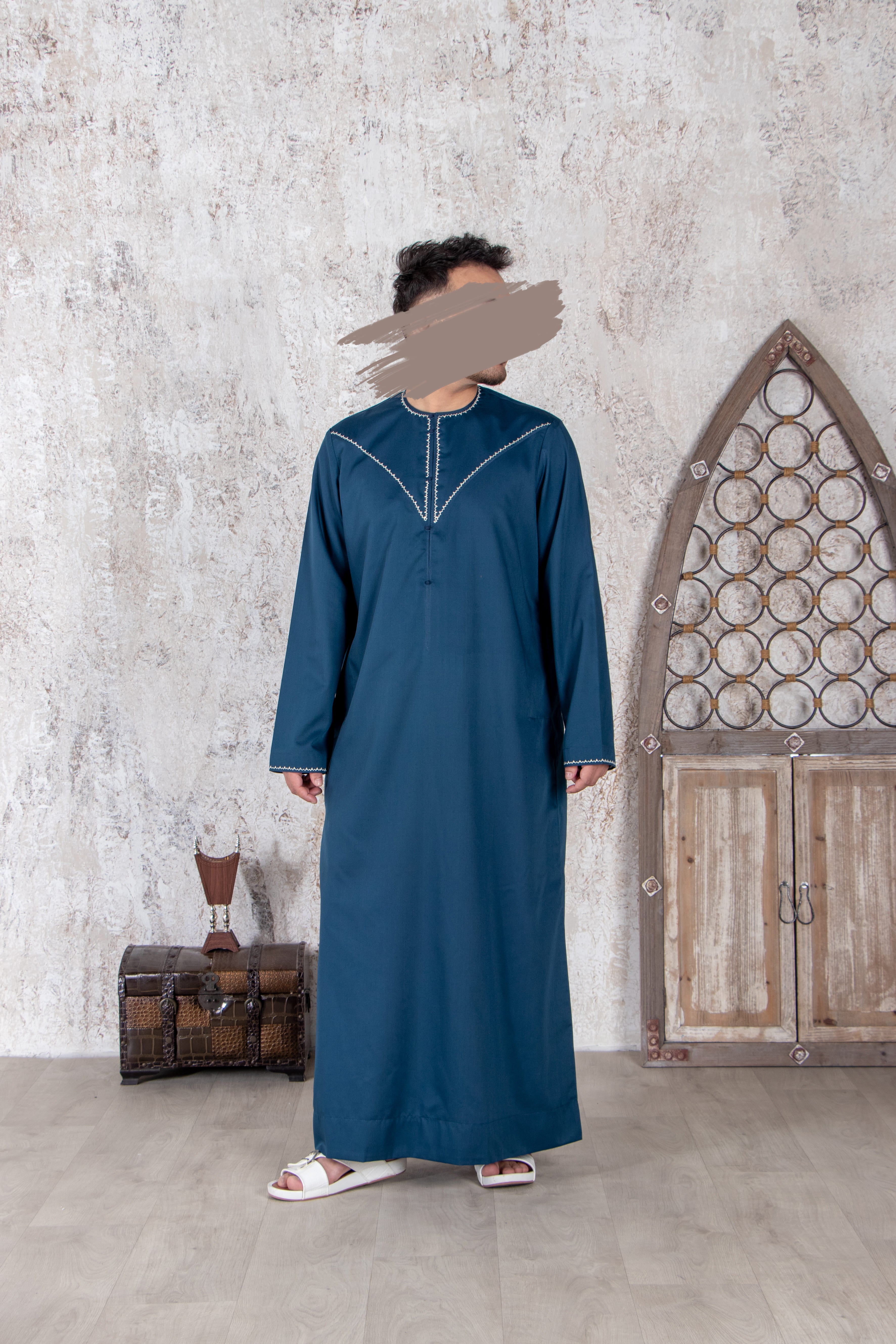 Blue Emirati Kandura - Emirati Kandura - Muslim Lifestyle Store