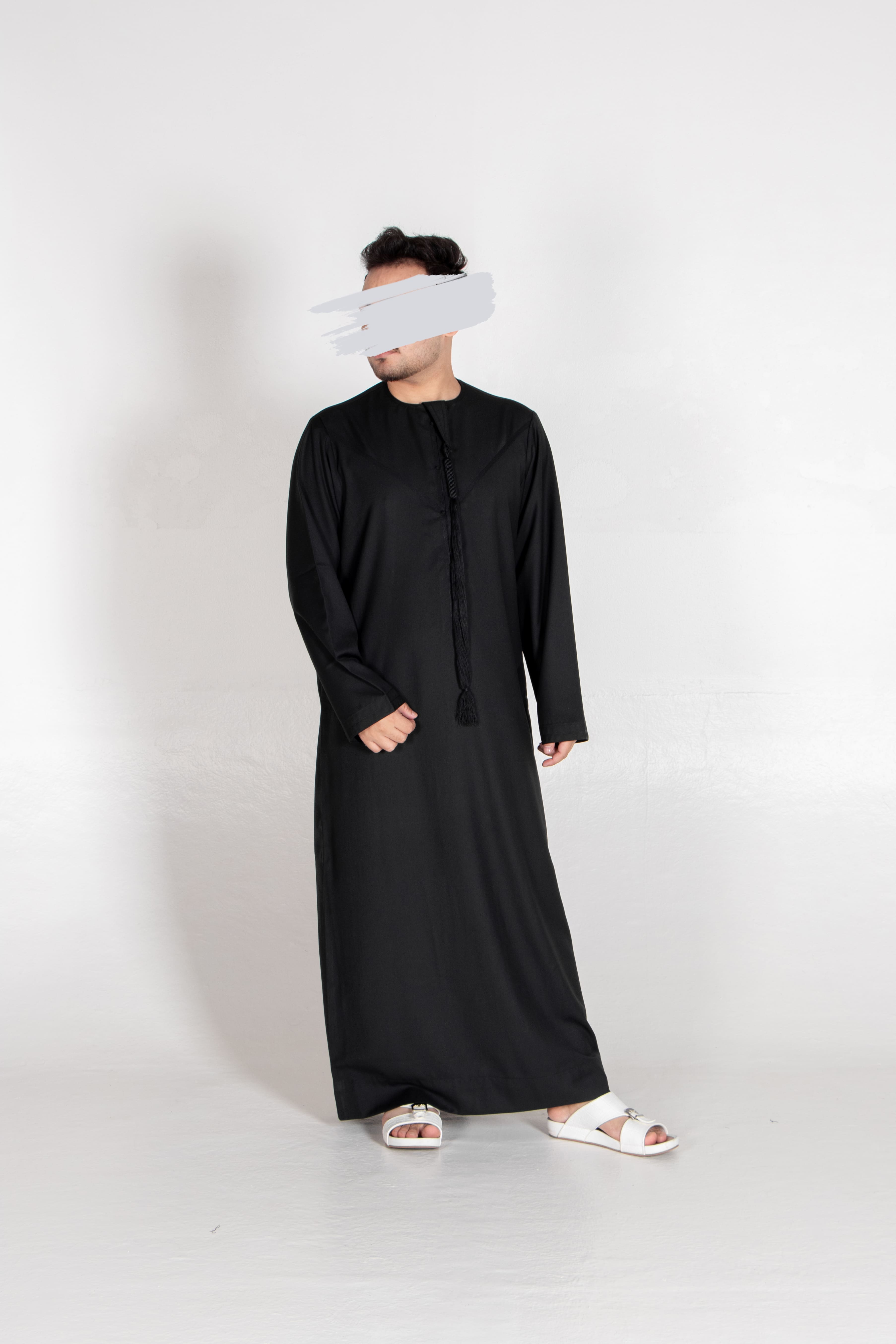 Black Emirati Kandura - Emirati Kandura - Muslim Lifestyle Store