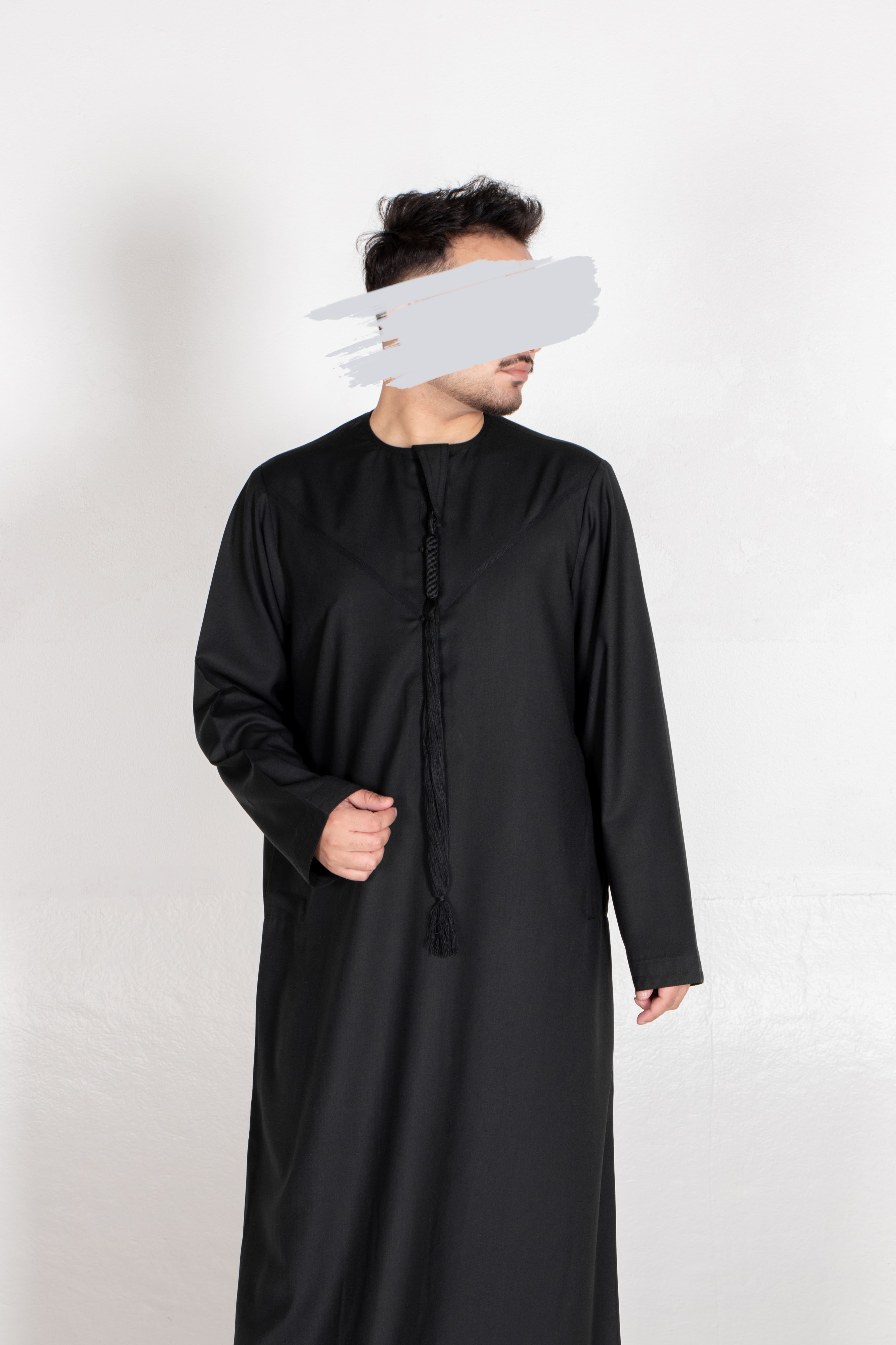 Black Emirati Kandura - Emirati Kandura - Muslim Lifestyle Store