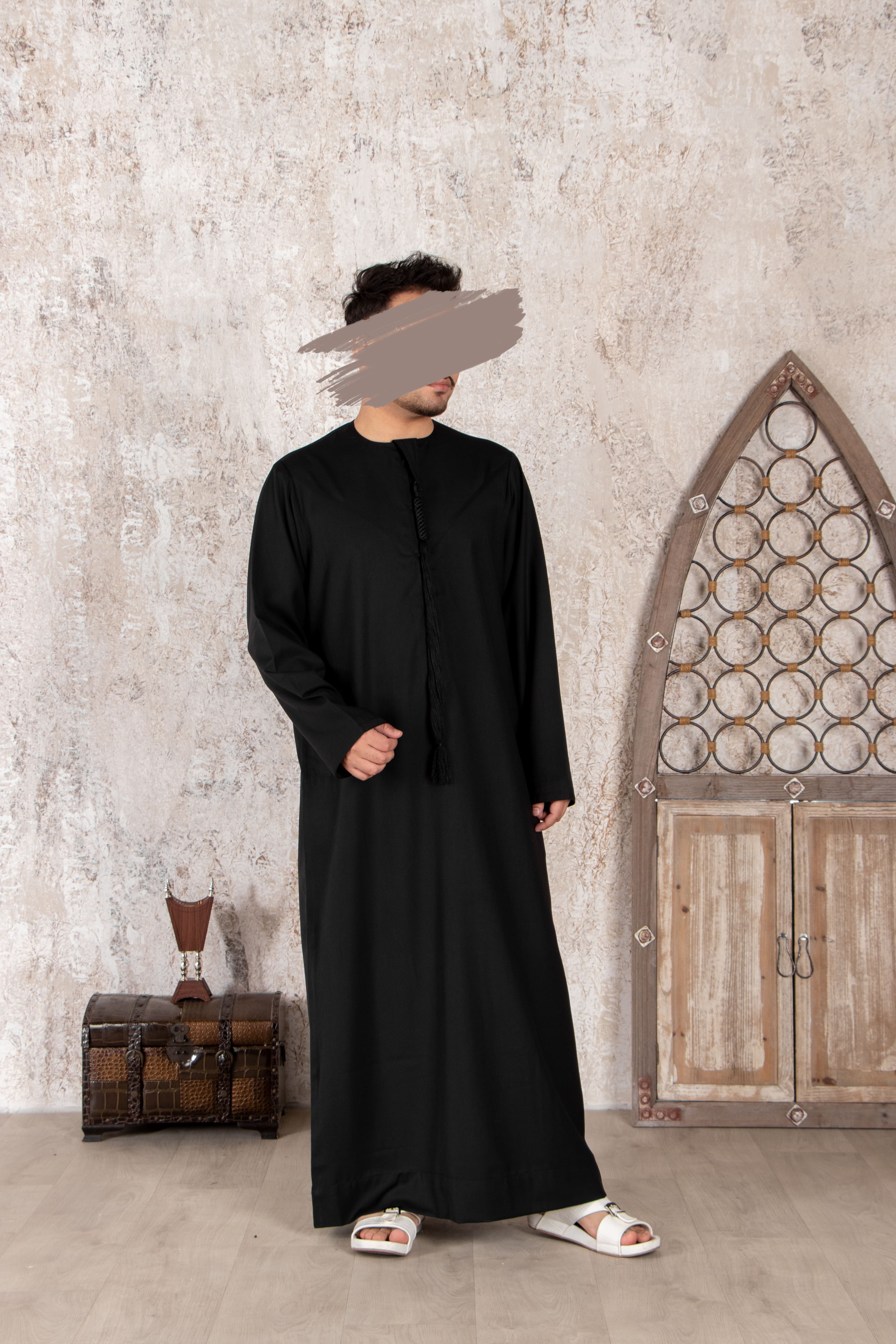 Black Emirati Kandura - Emirati Kandura - Muslim Lifestyle Store