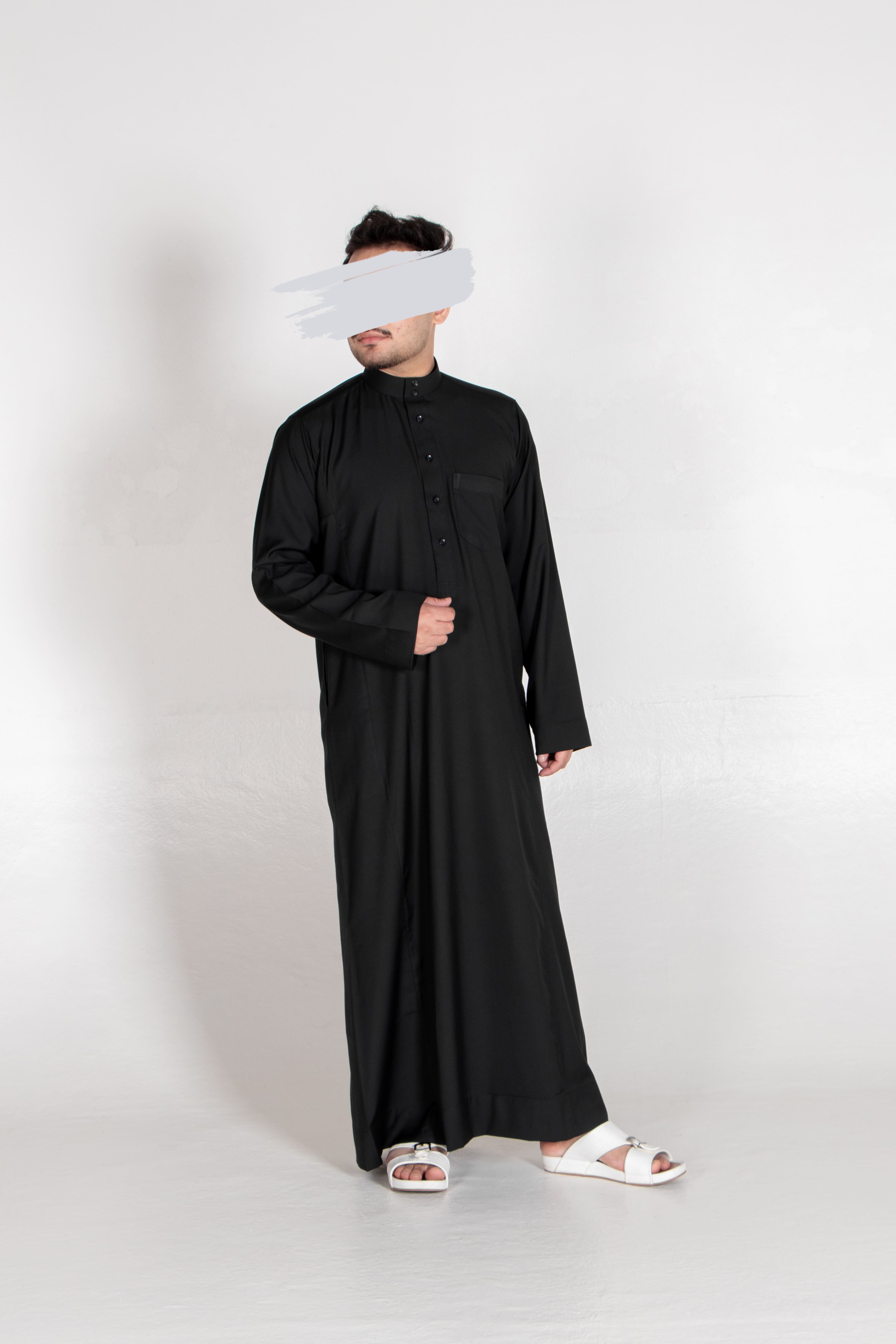 Black Emirati Kandura - Emirati Kandura - Muslim Lifestyle Store
