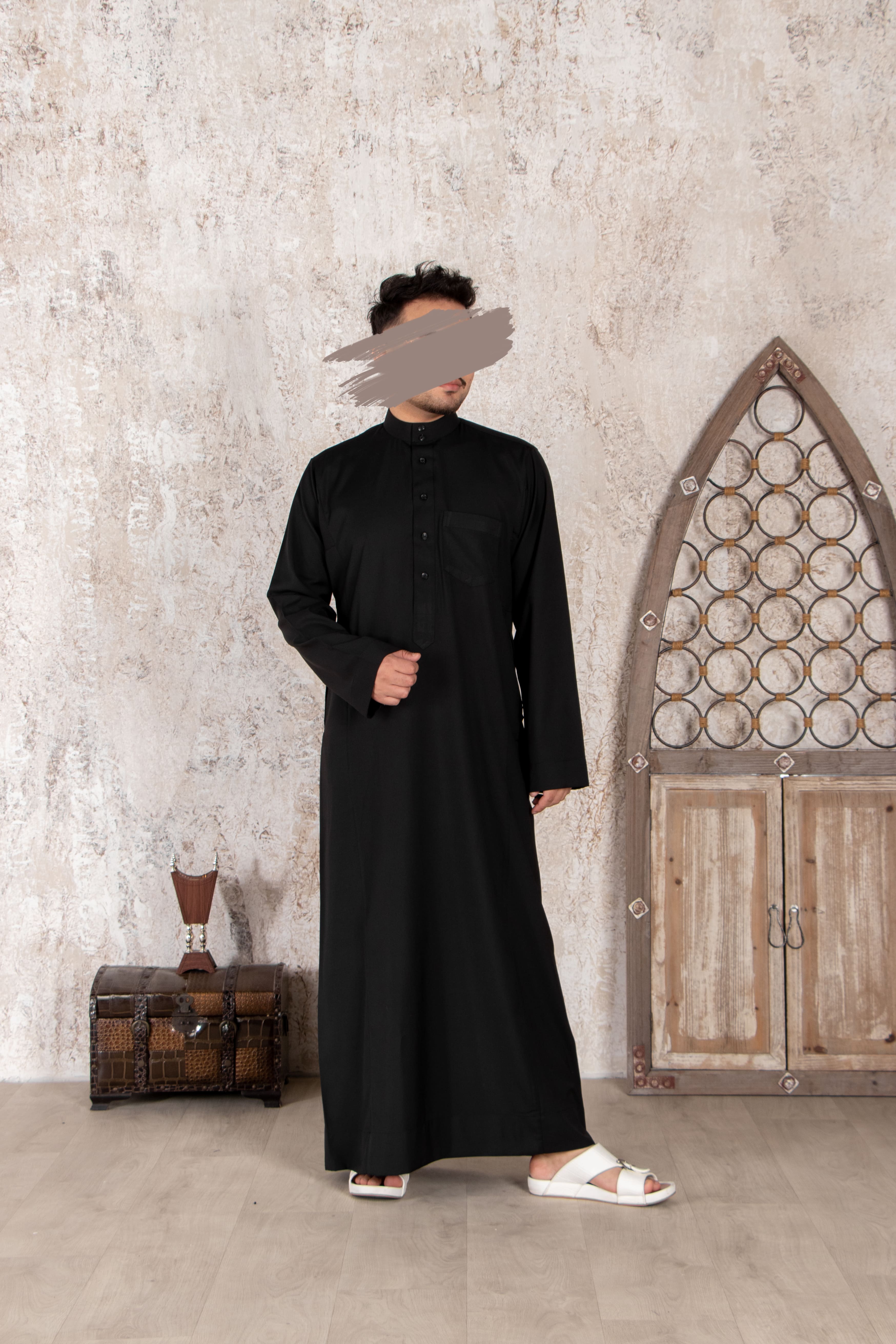 Black Emirati Kandura - Emirati Kandura - Muslim Lifestyle Store