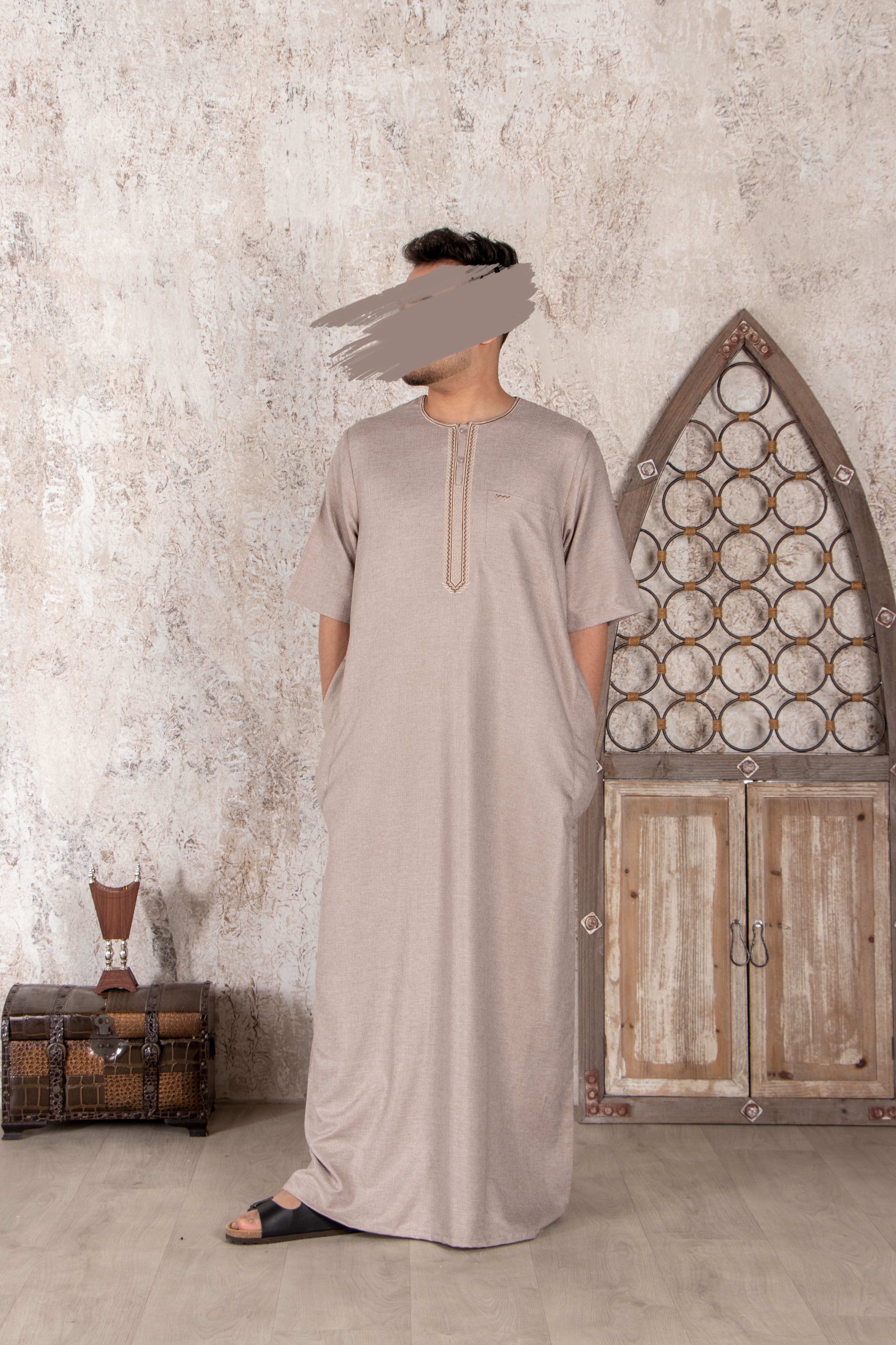 Fancy Cold Turkey Moroccan Thobe - Jalabiya - Muslim Lifestyle Store