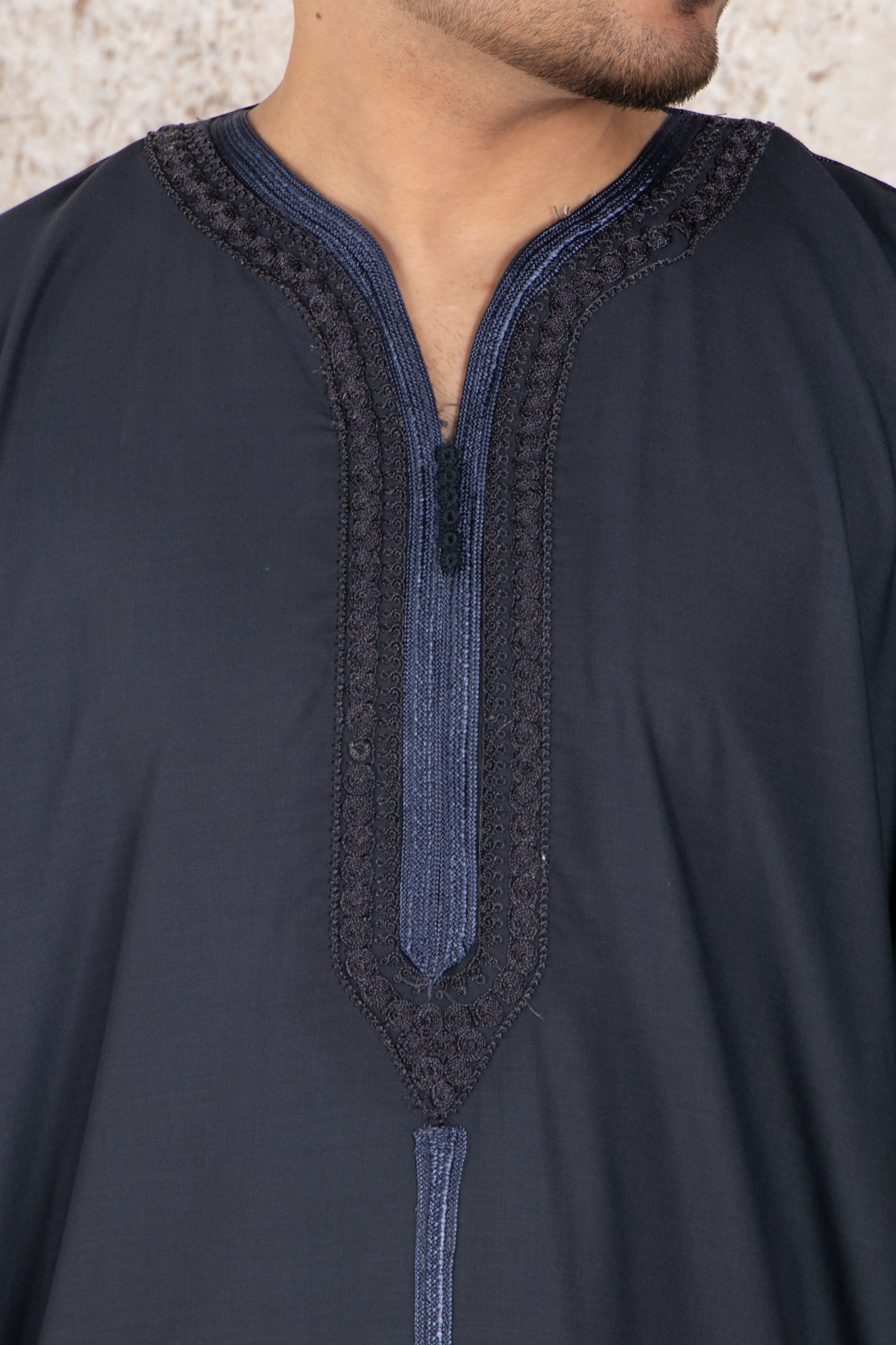 Premium Ebony Clay Moroccan Thobe - Jalabiya - Muslim Lifestyle Store
