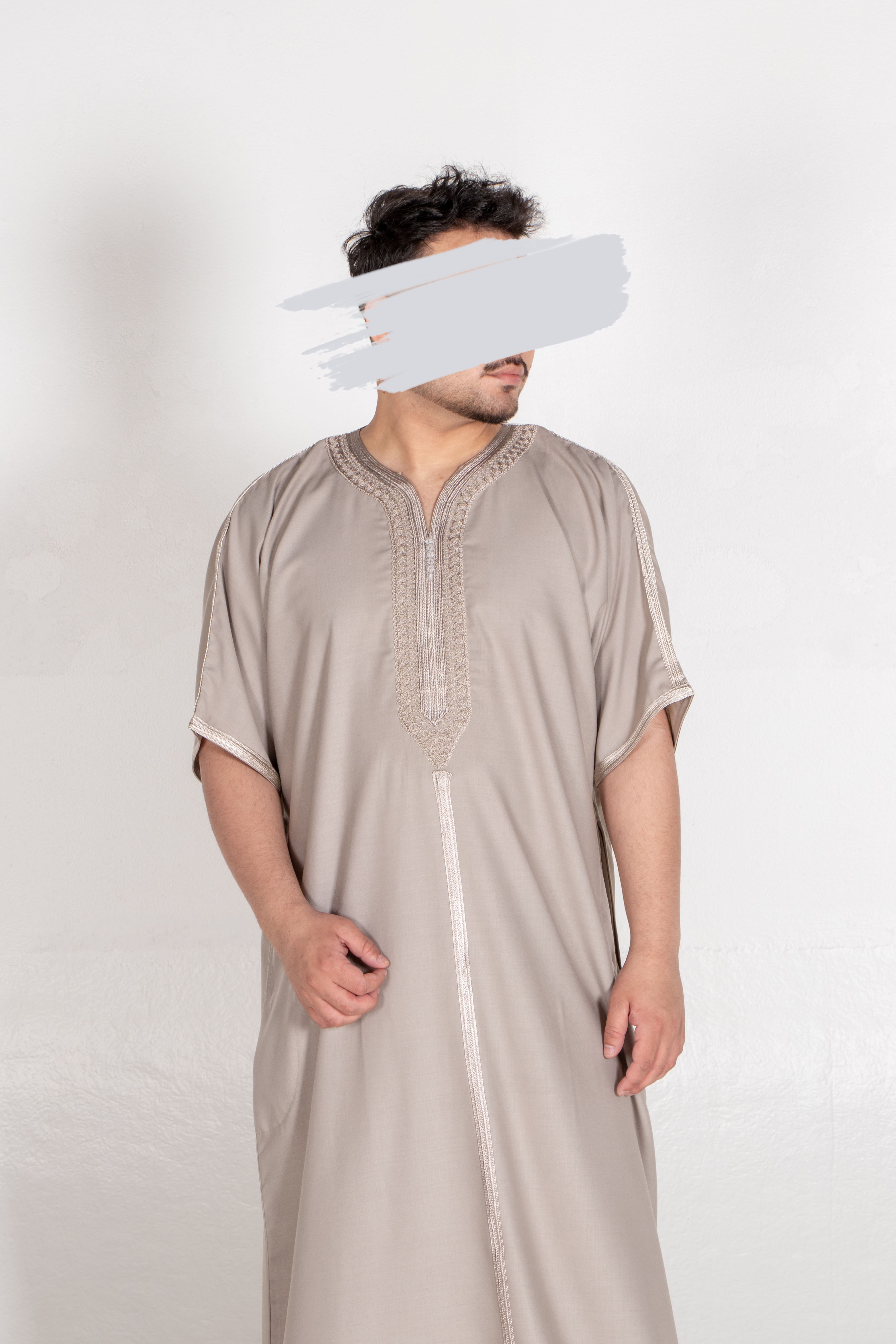 Premium Khaki Moroccan Thobe - Jalabiya - Muslim Lifestyle Store