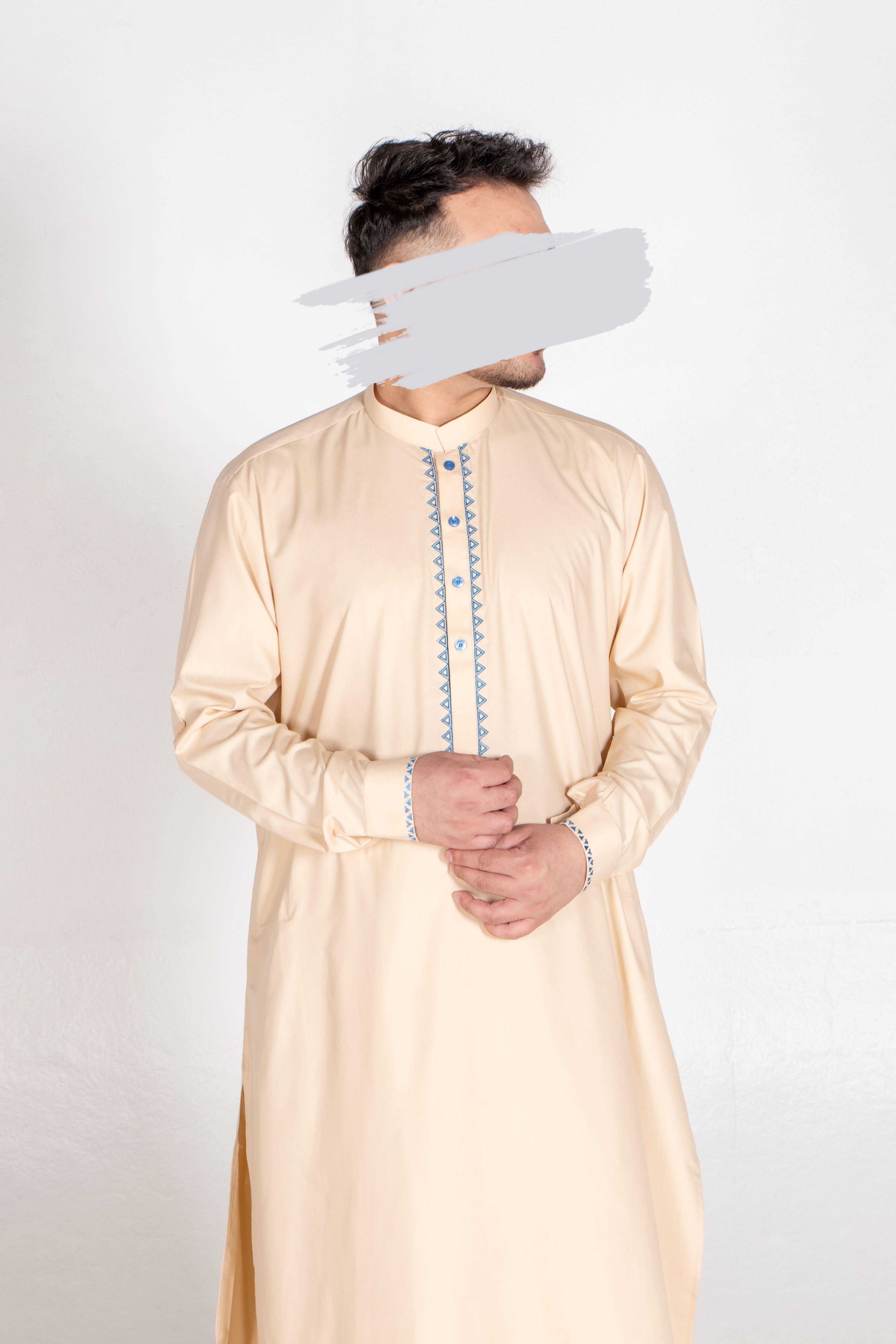 Melon Cream Shalwar Kameez - Shalwar Kameez - Muslim Lifestyle Store