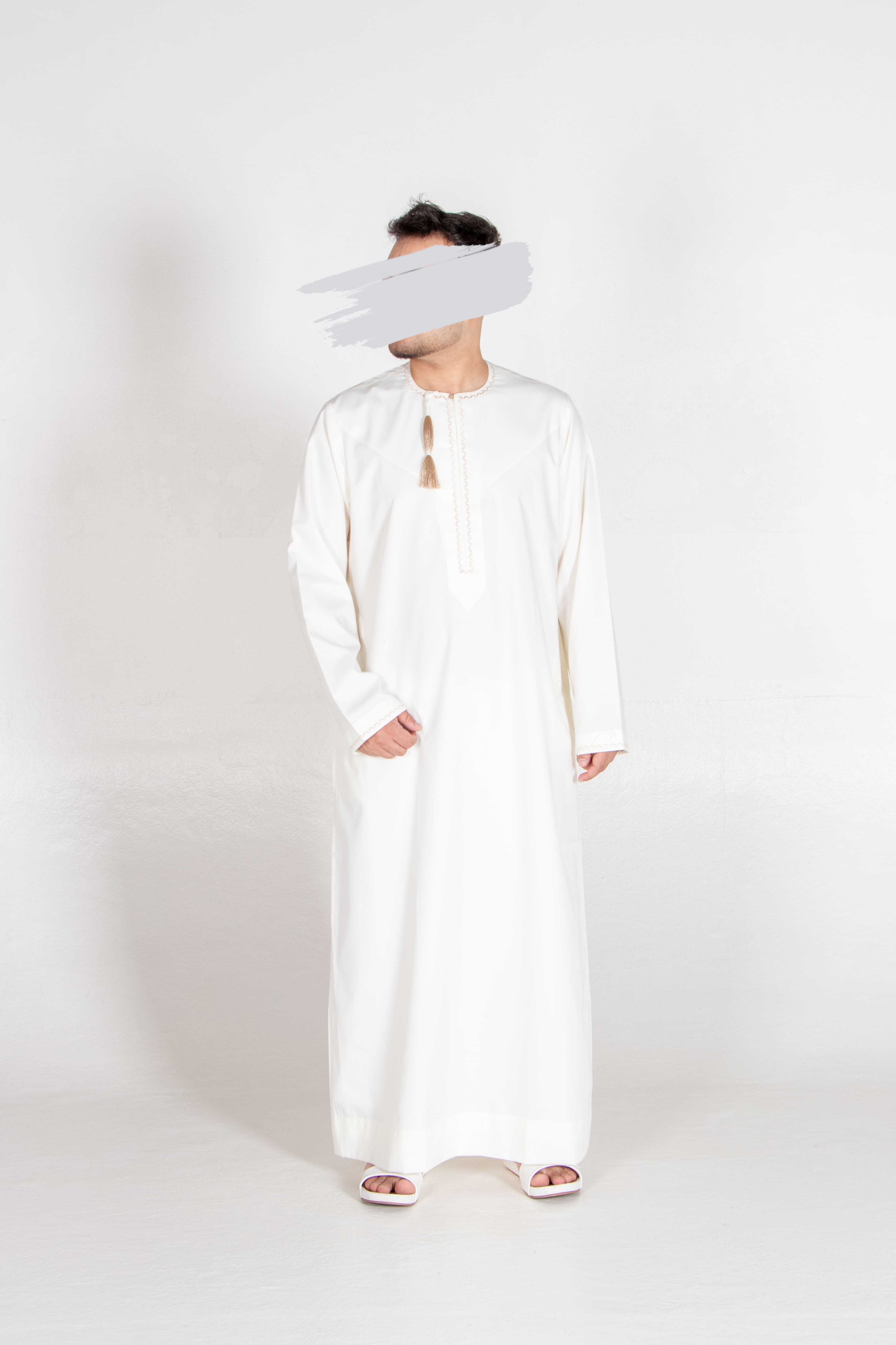 Cream Omani Thobe - Omani Thobe - Muslim Lifestyle Store