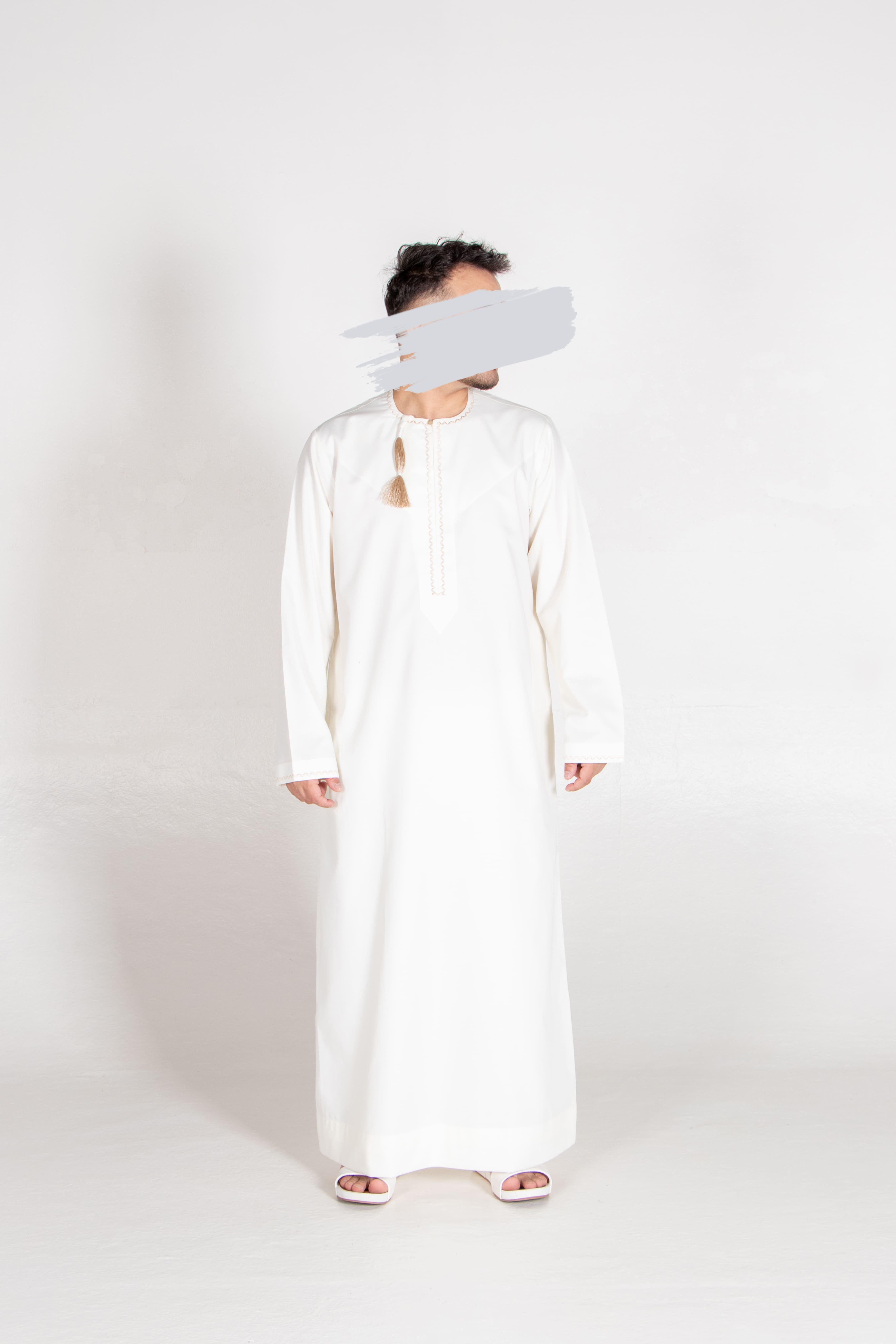 Cream Omani Thobe - Omani Thobe - Muslim Lifestyle Store