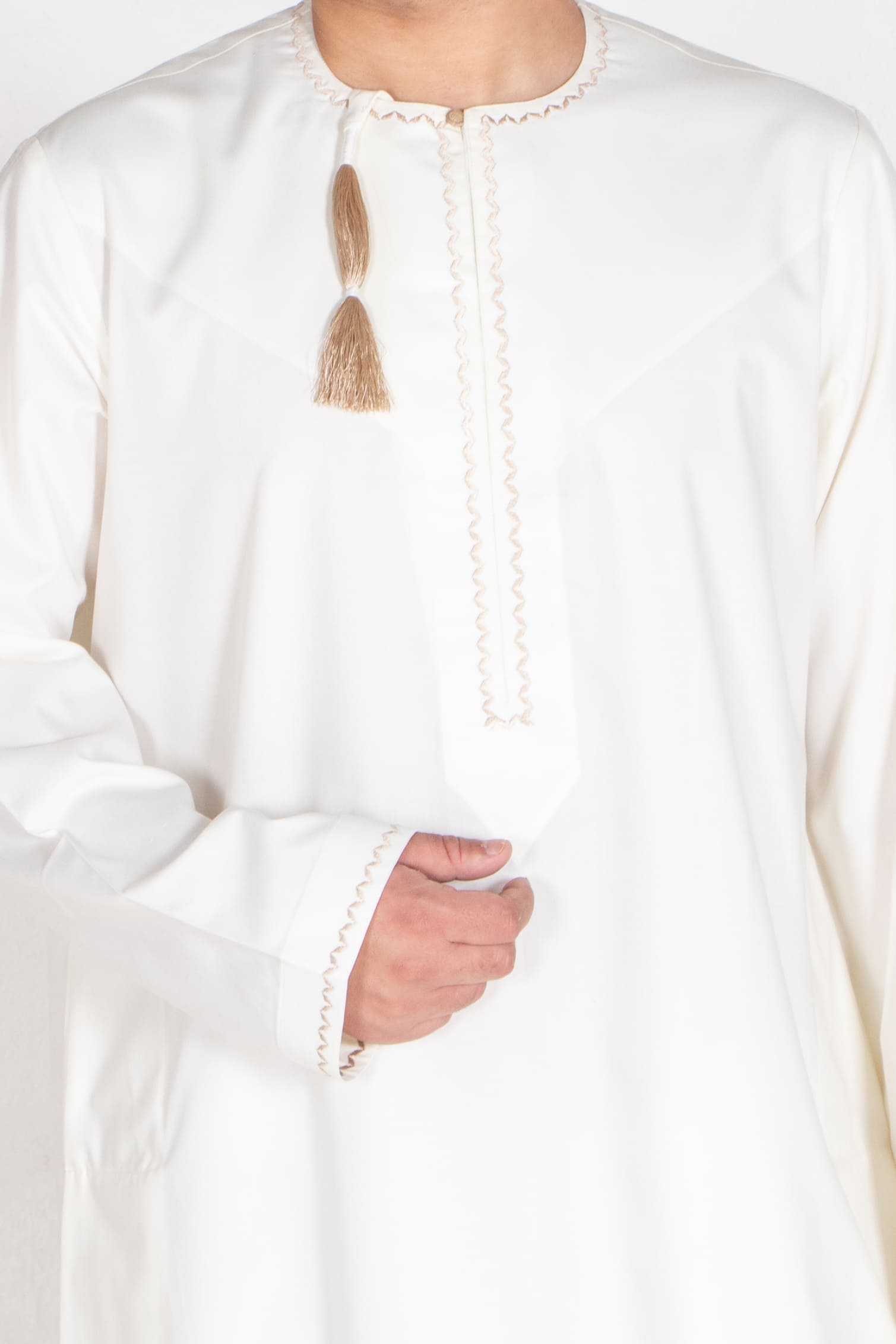 Cream Omani Thobe - Omani Thobe - Muslim Lifestyle Store