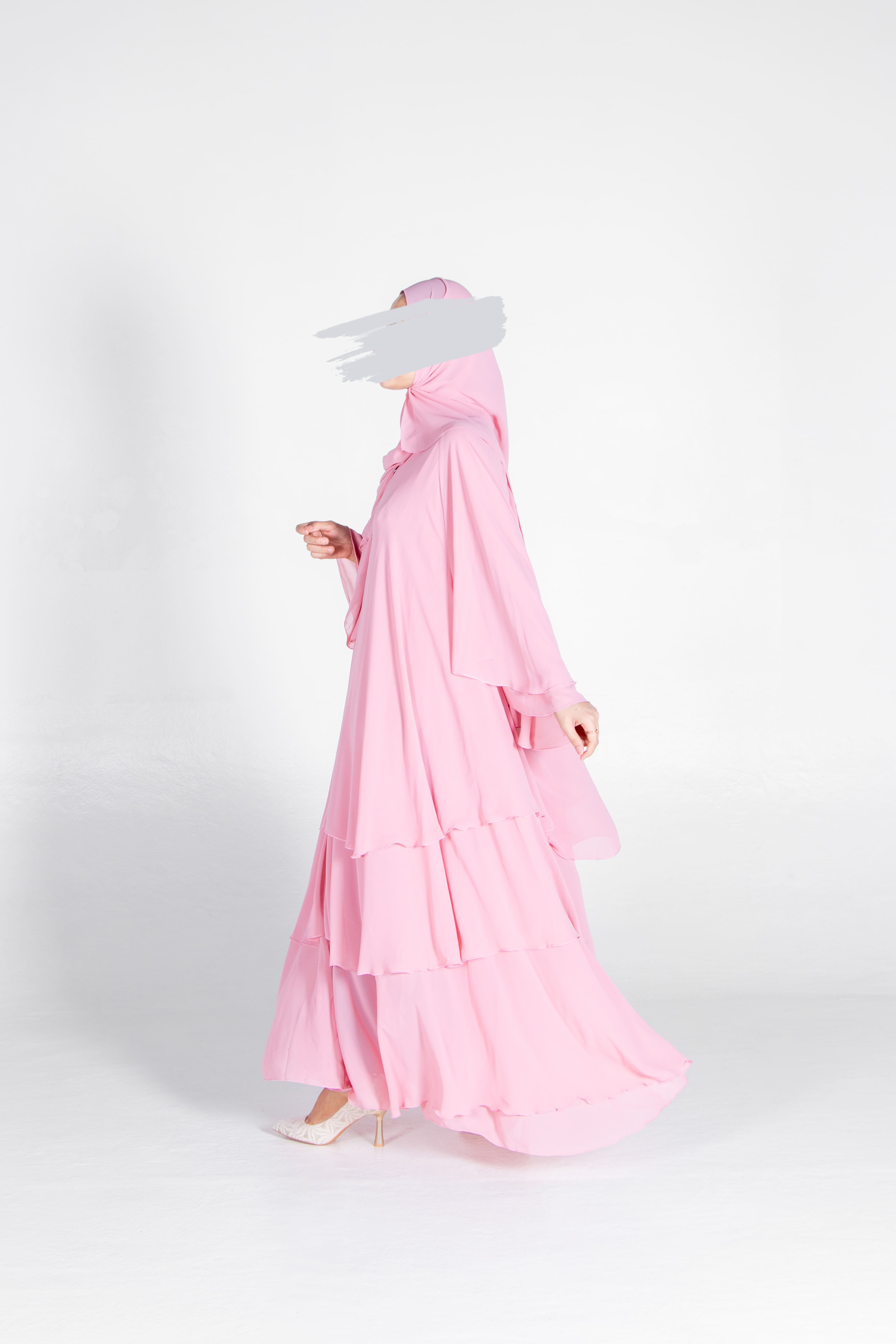 Pink Fleur Abaya - Abaya - Muslim Lifestyle Store