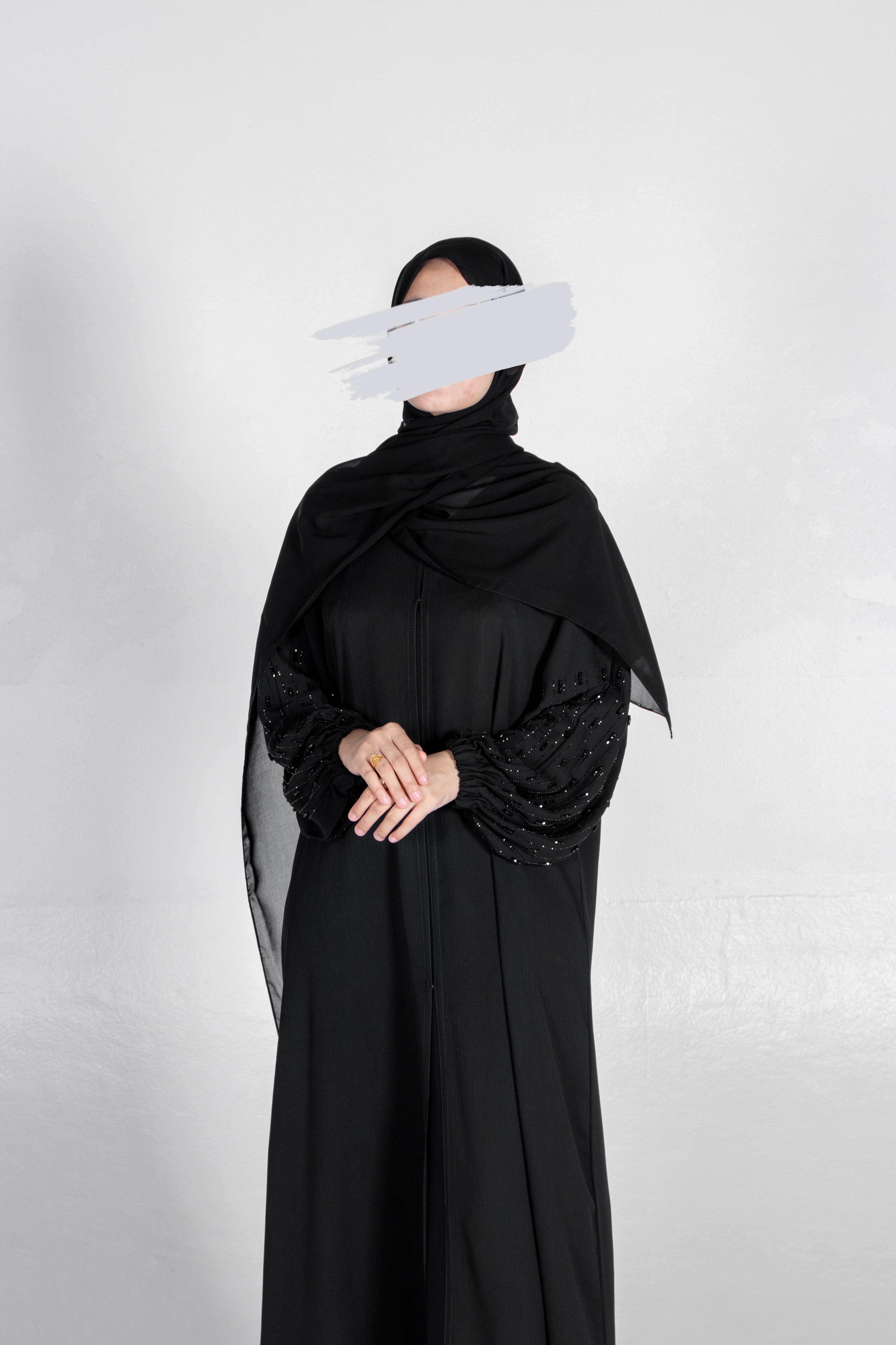 Henna Black Bishop Abaya - Abaya - Muslim Lifestyle Store