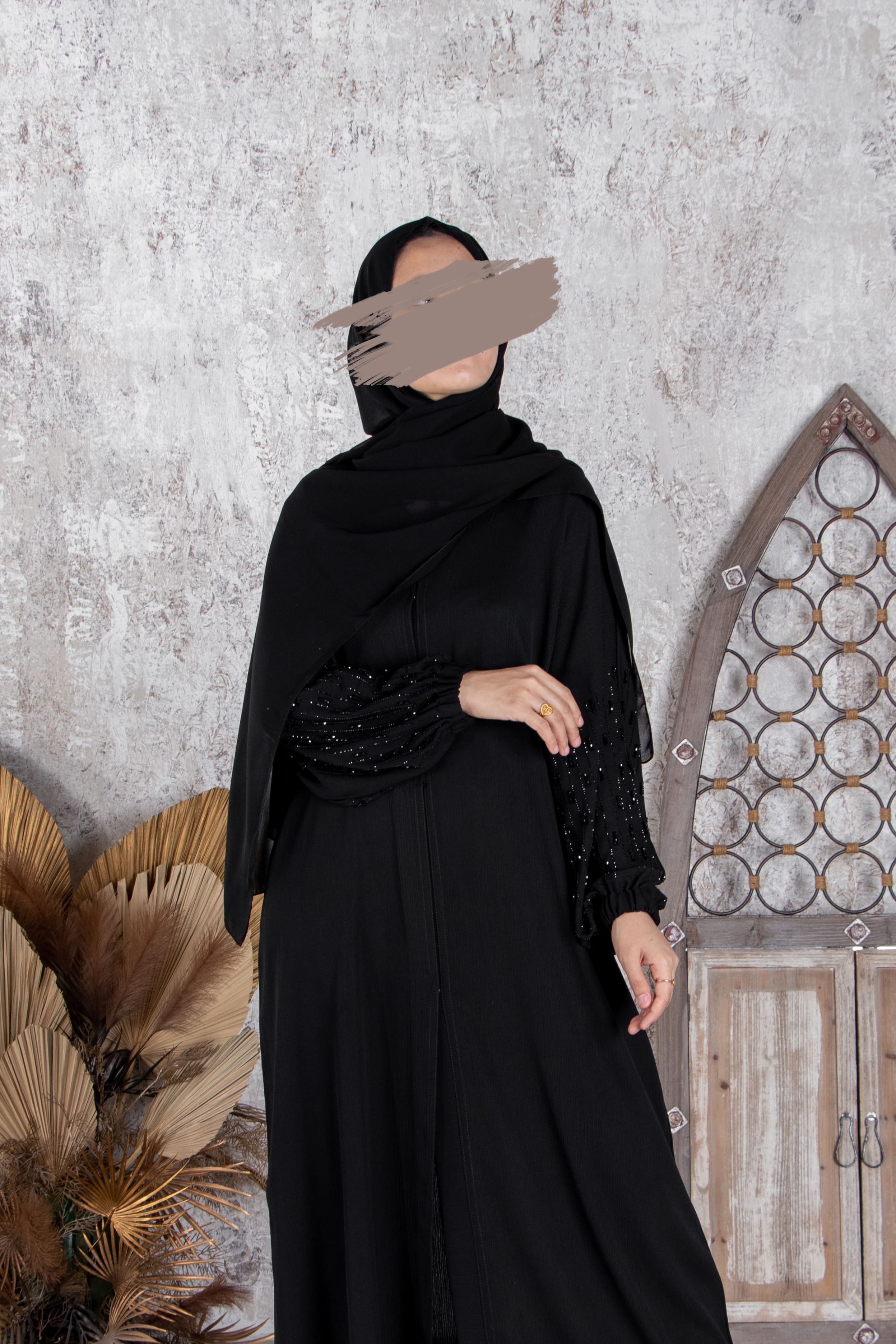 Henna Black Bishop Abaya - Abaya - Muslim Lifestyle Store