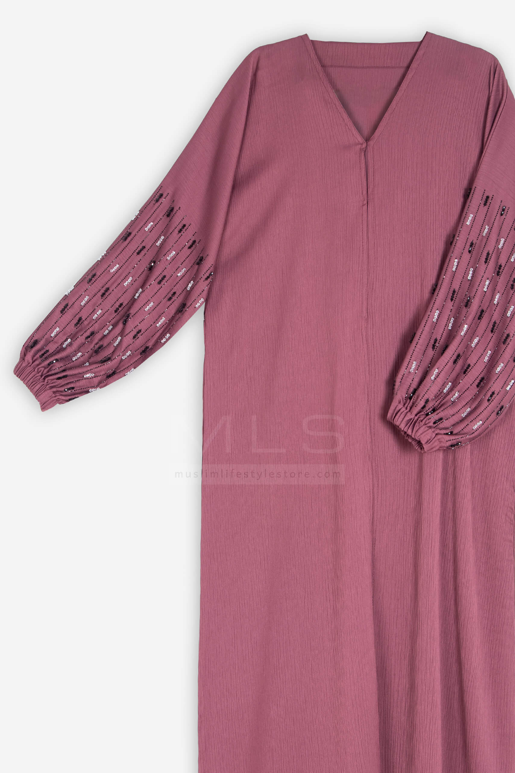 Henna Magenta Pink Bishop Abaya - Abaya - Muslim Lifestyle Store