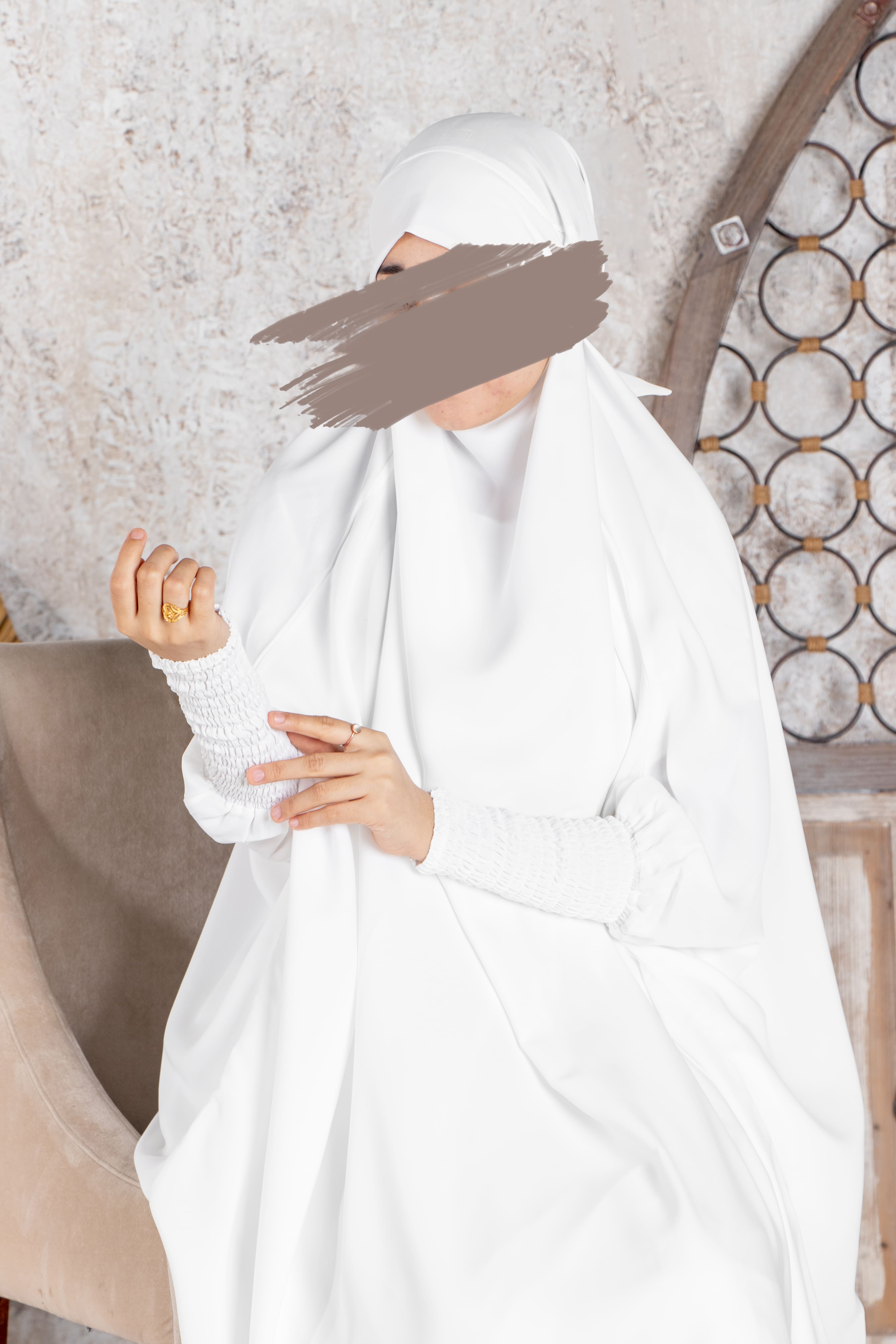 Off White Jilbab - Jilbab - Muslim Lifestyle Store