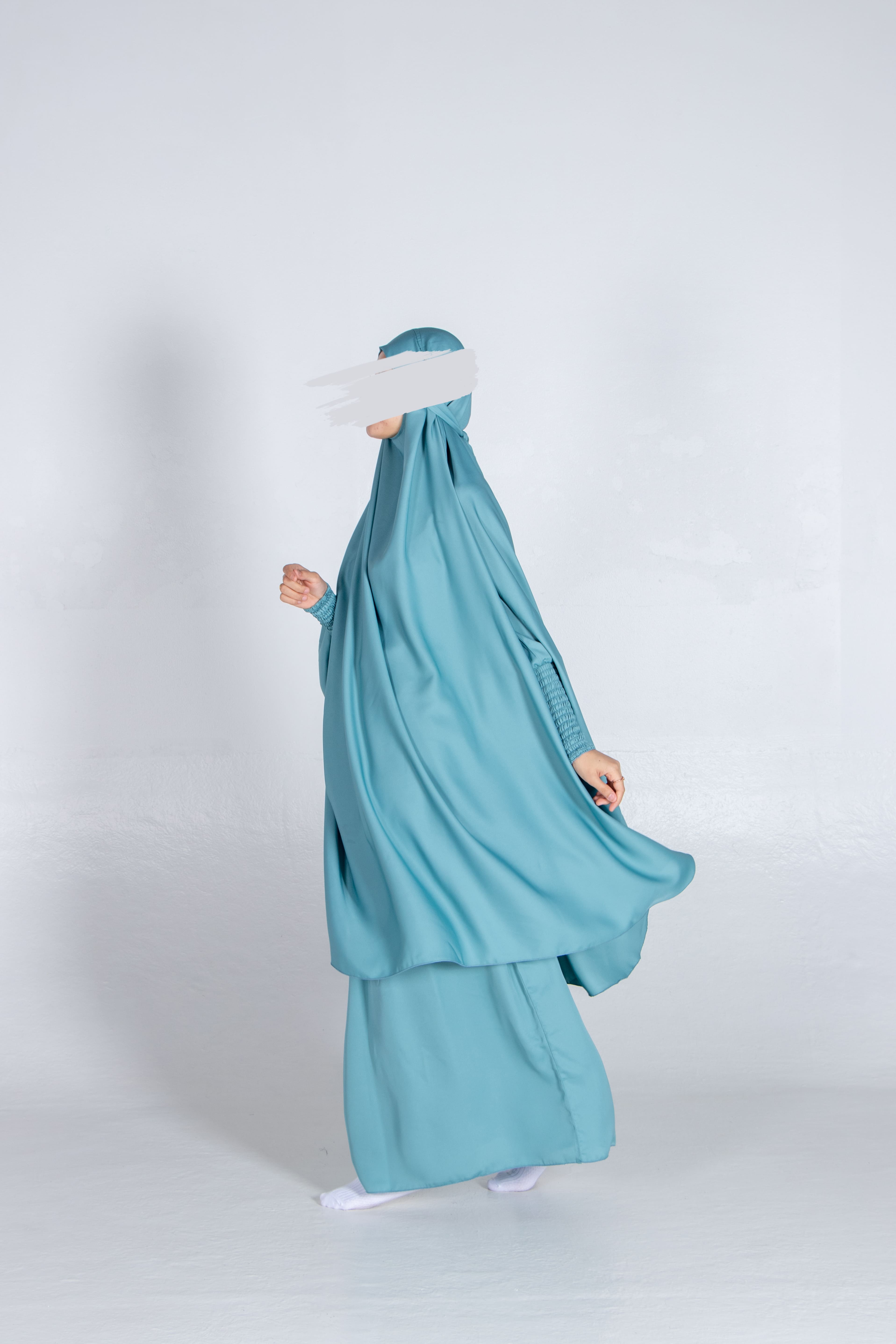 Teal Blue Jilbab - Jilbab - Muslim Lifestyle Store