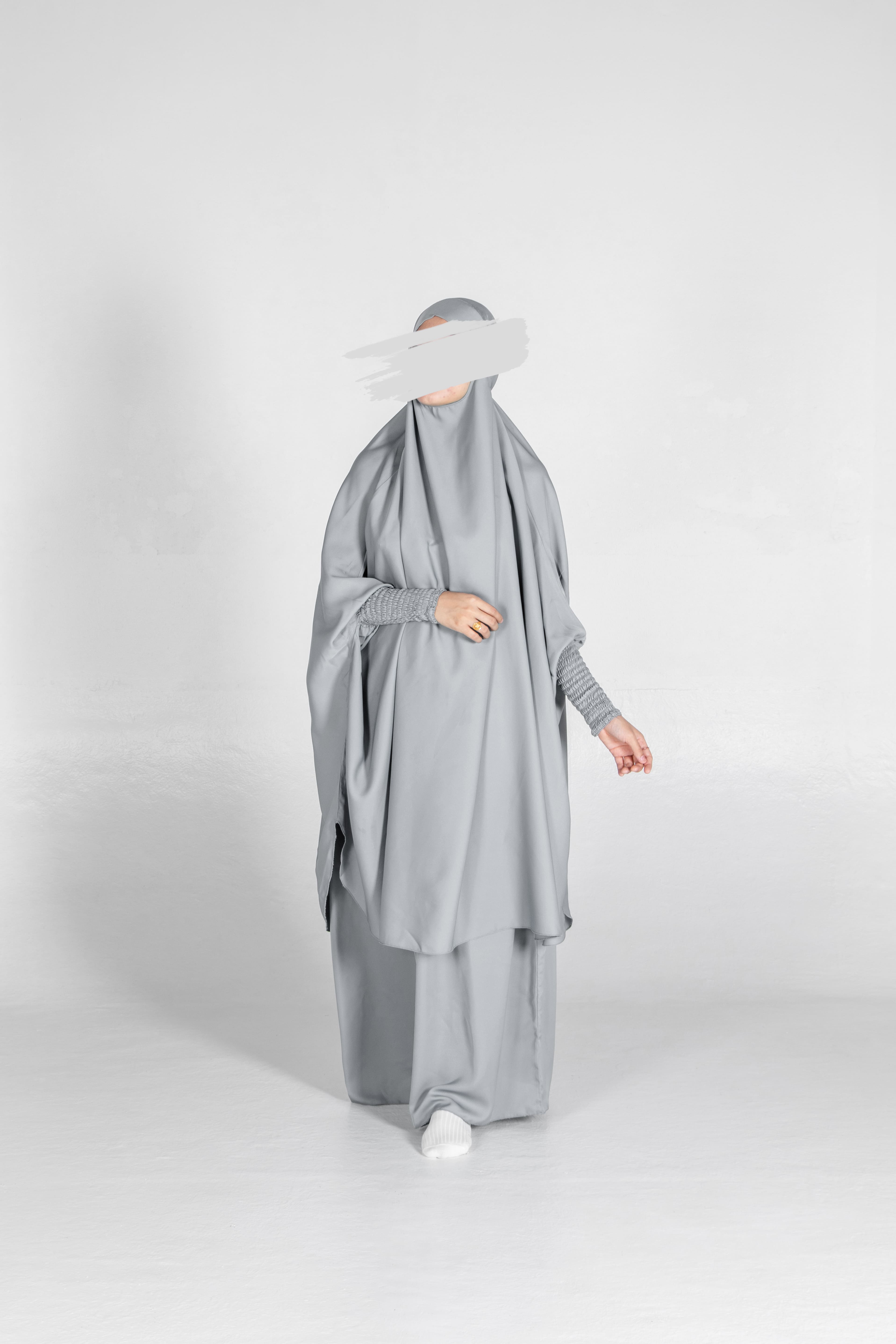 Pastel Grey Jilbab - Jilbab - Muslim Lifestyle Store