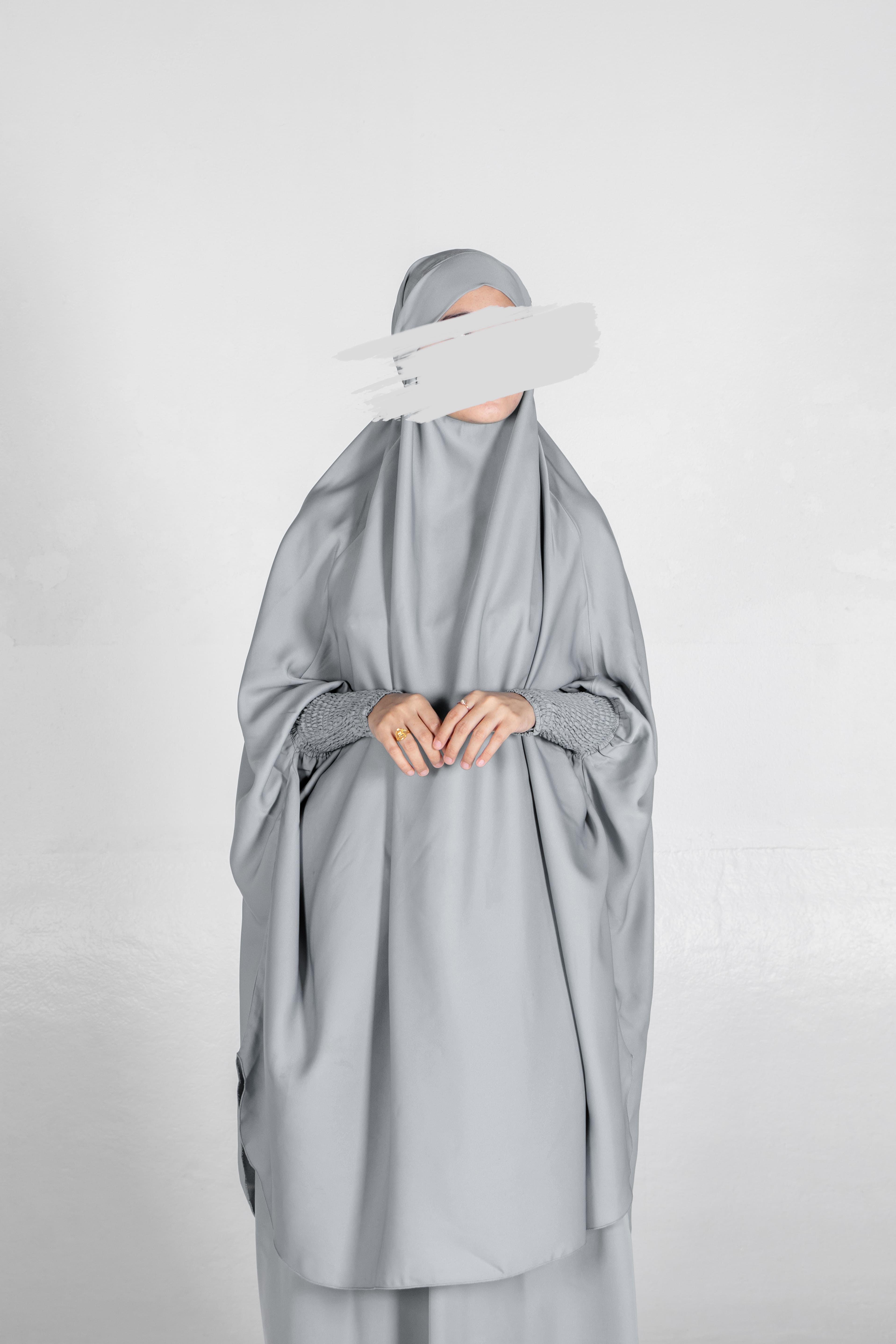 Pastel Grey Jilbab - Jilbab - Muslim Lifestyle Store