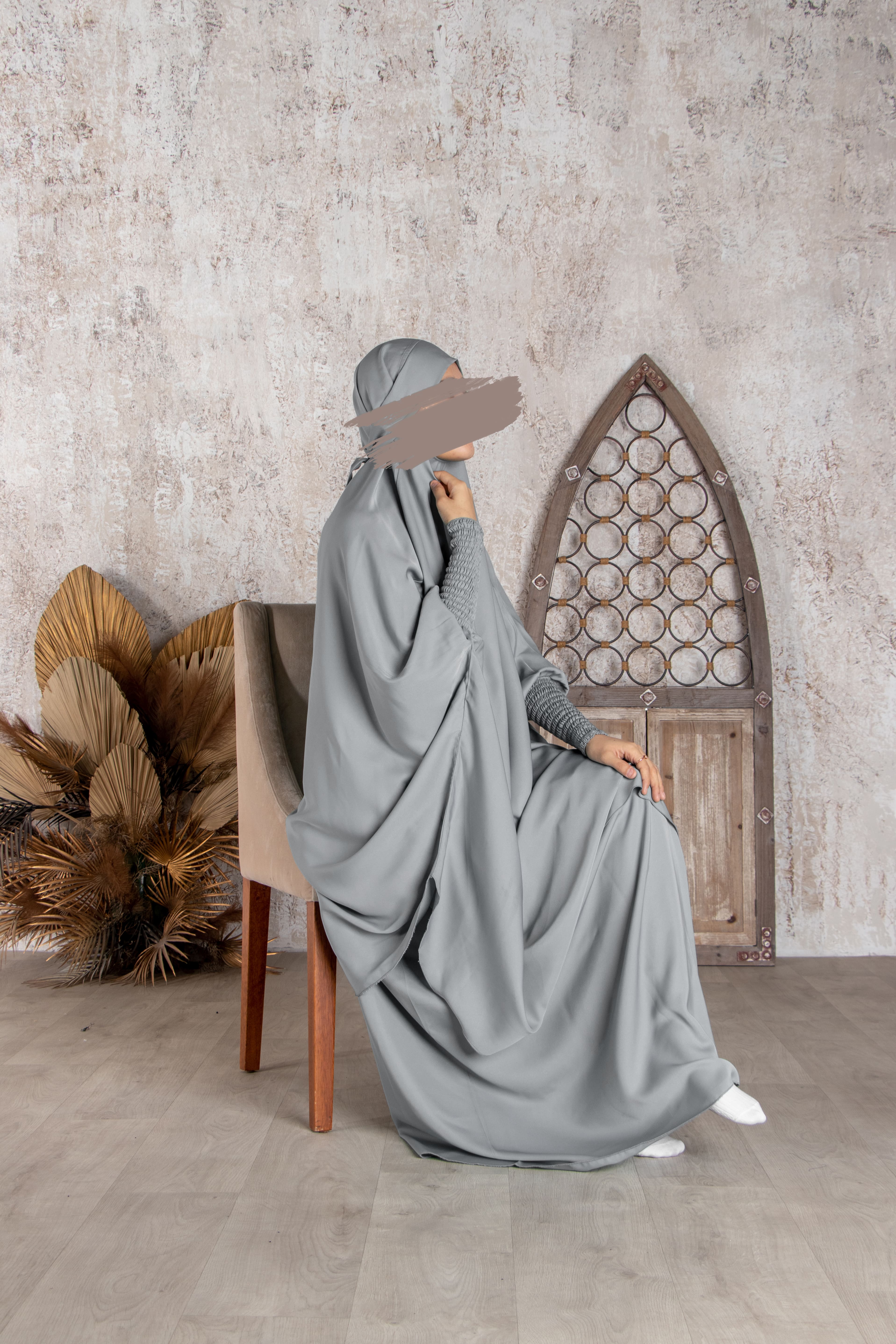 Pastel Grey Jilbab - Jilbab - Muslim Lifestyle Store