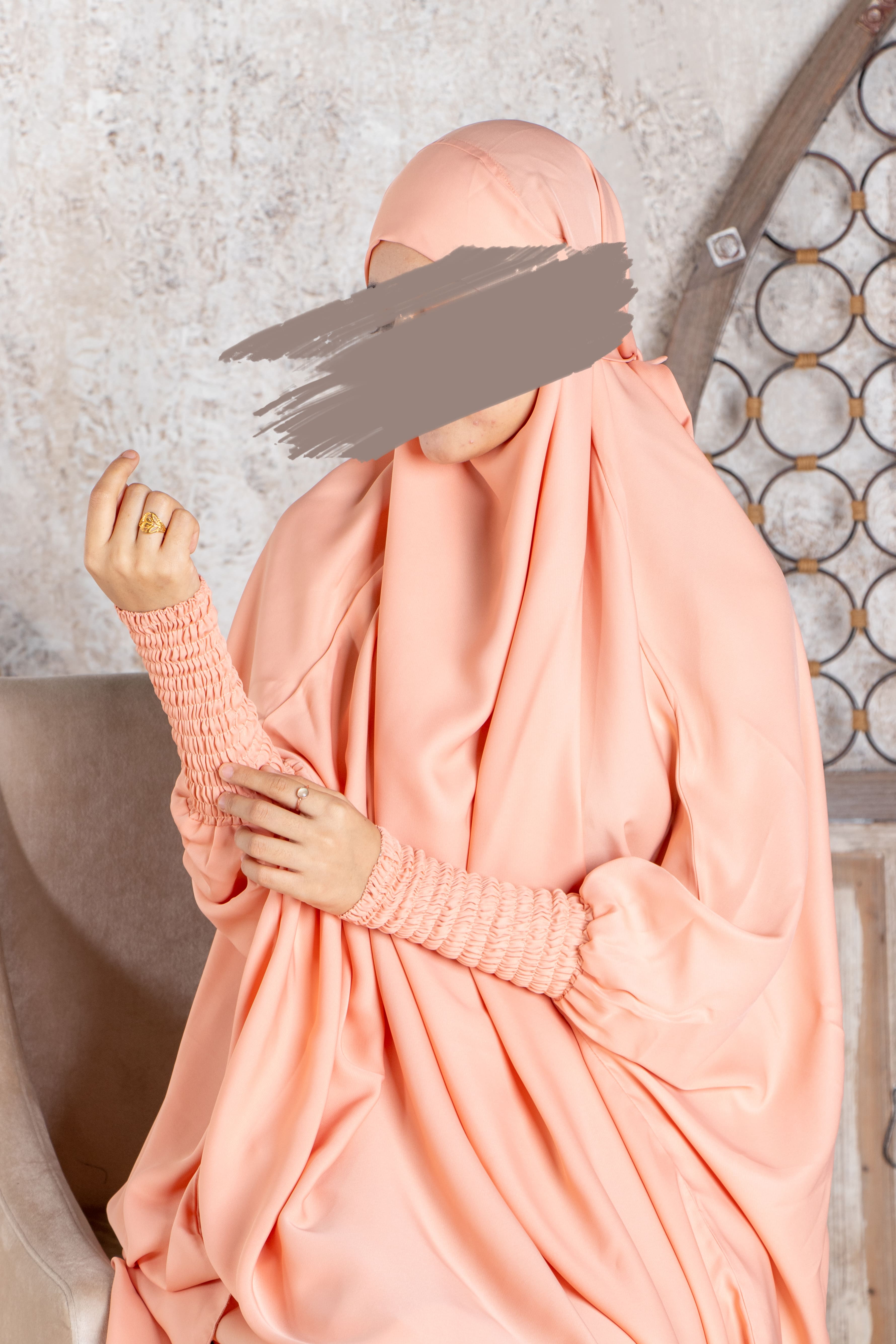 Peach Jilbab - Jilbab - Muslim Lifestyle Store