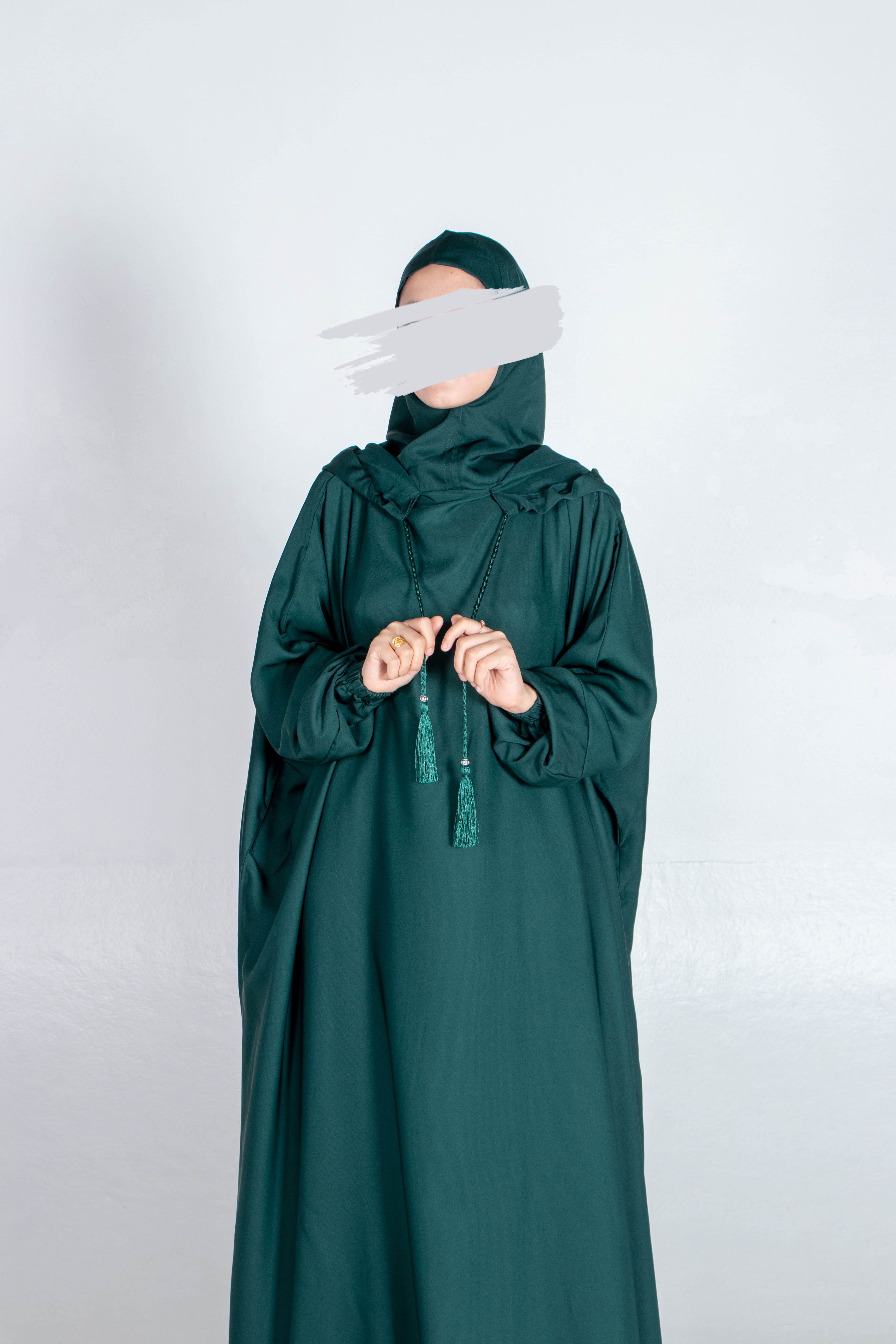 Henna Green Stylish Cap Jilbab - Jilbab - Muslim Lifestyle Store