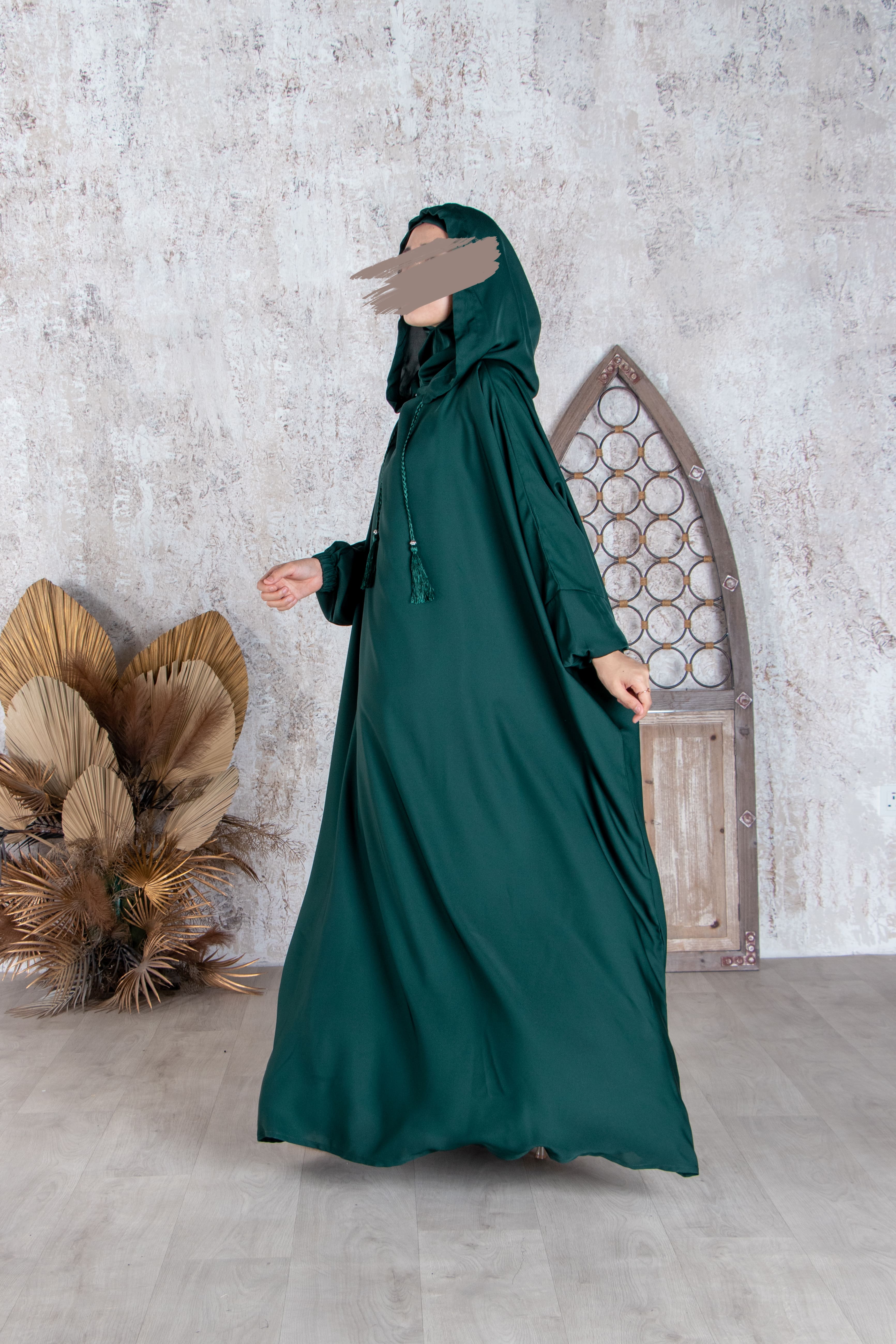 Henna Green Stylish Cap Jilbab - Jilbab - Muslim Lifestyle Store