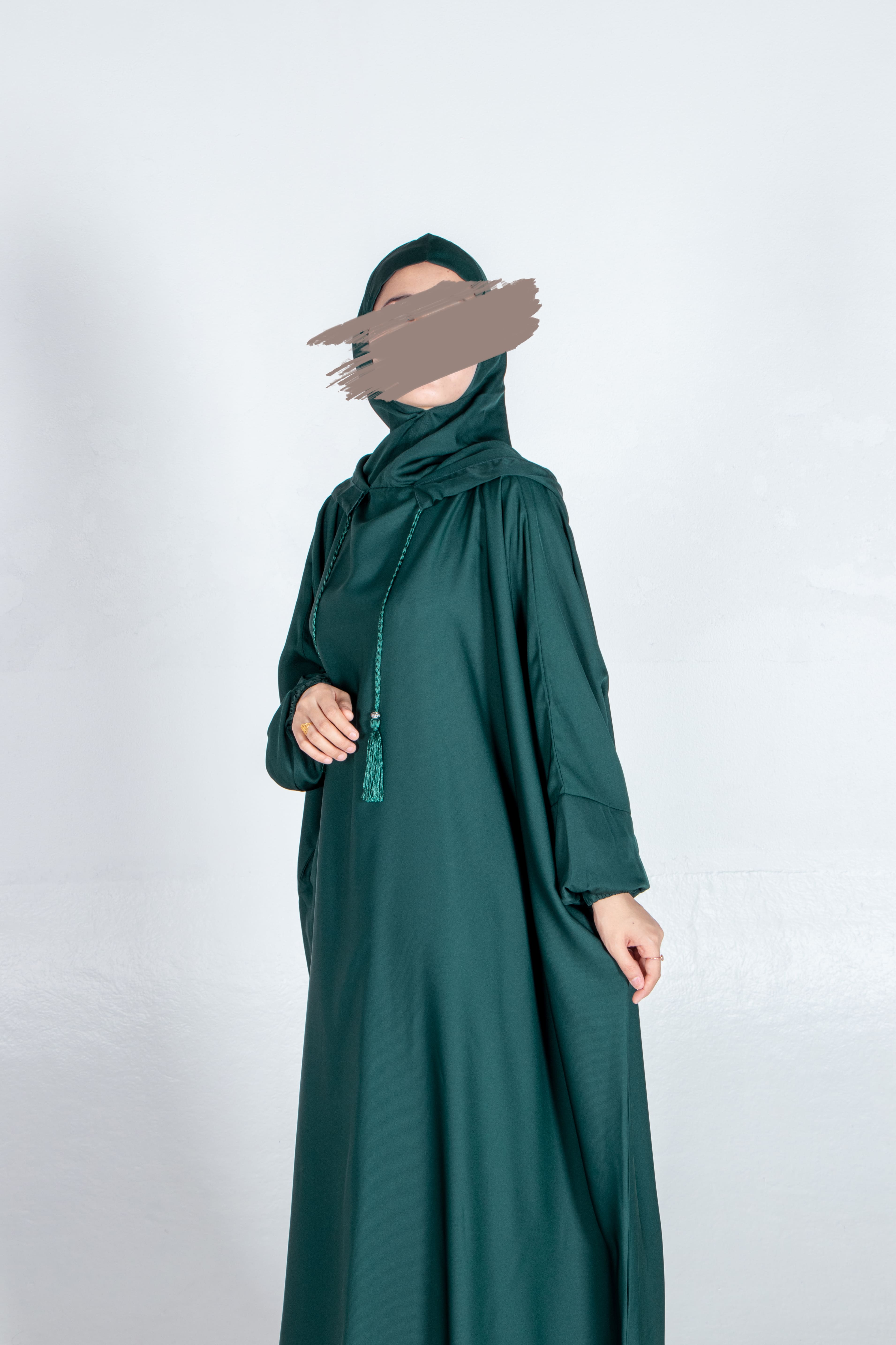 Henna Green Stylish Cap Jilbab - Jilbab - Muslim Lifestyle Store