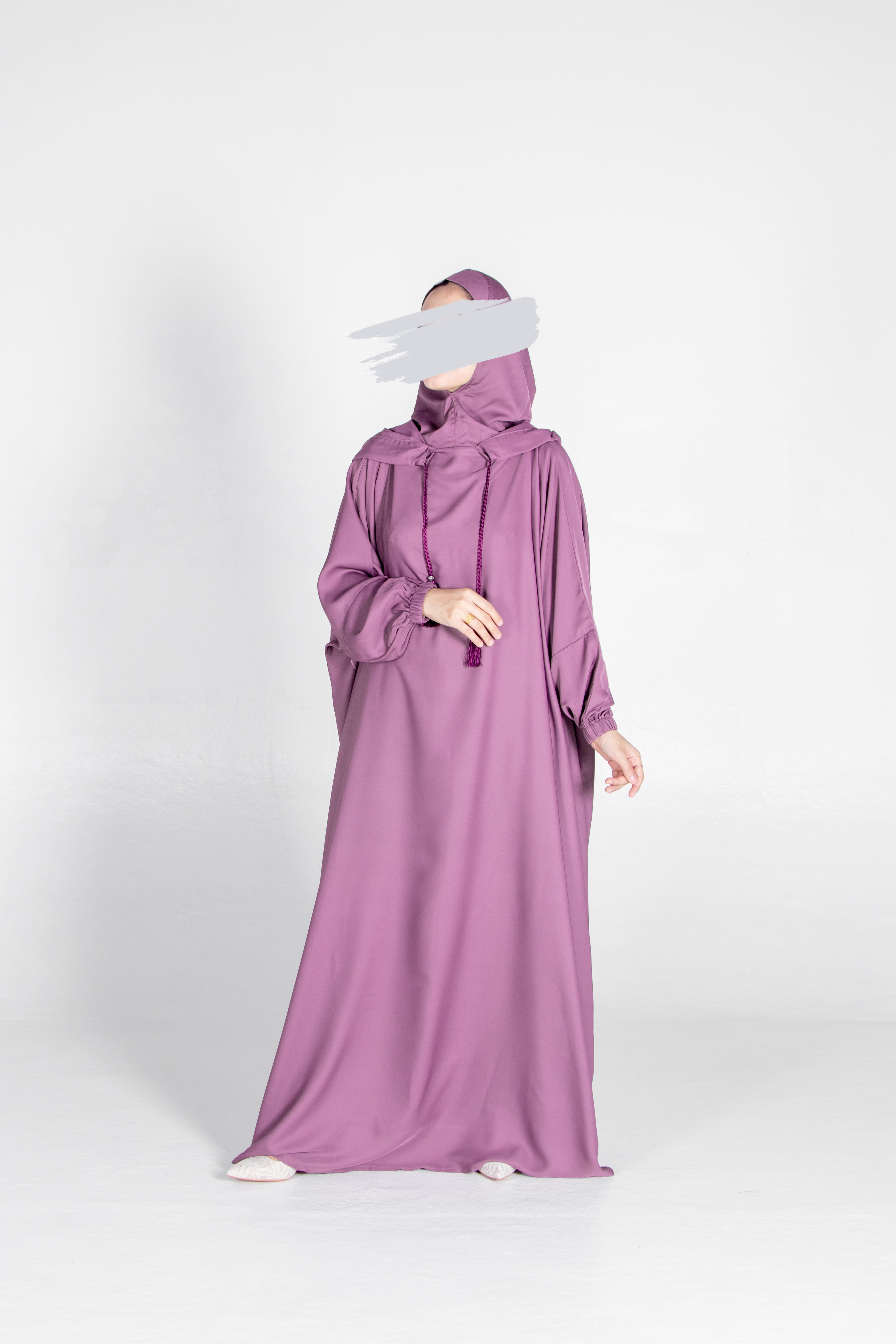 Lilac Stylish Cap Jilbab - Jilbab - Muslim Lifestyle Store