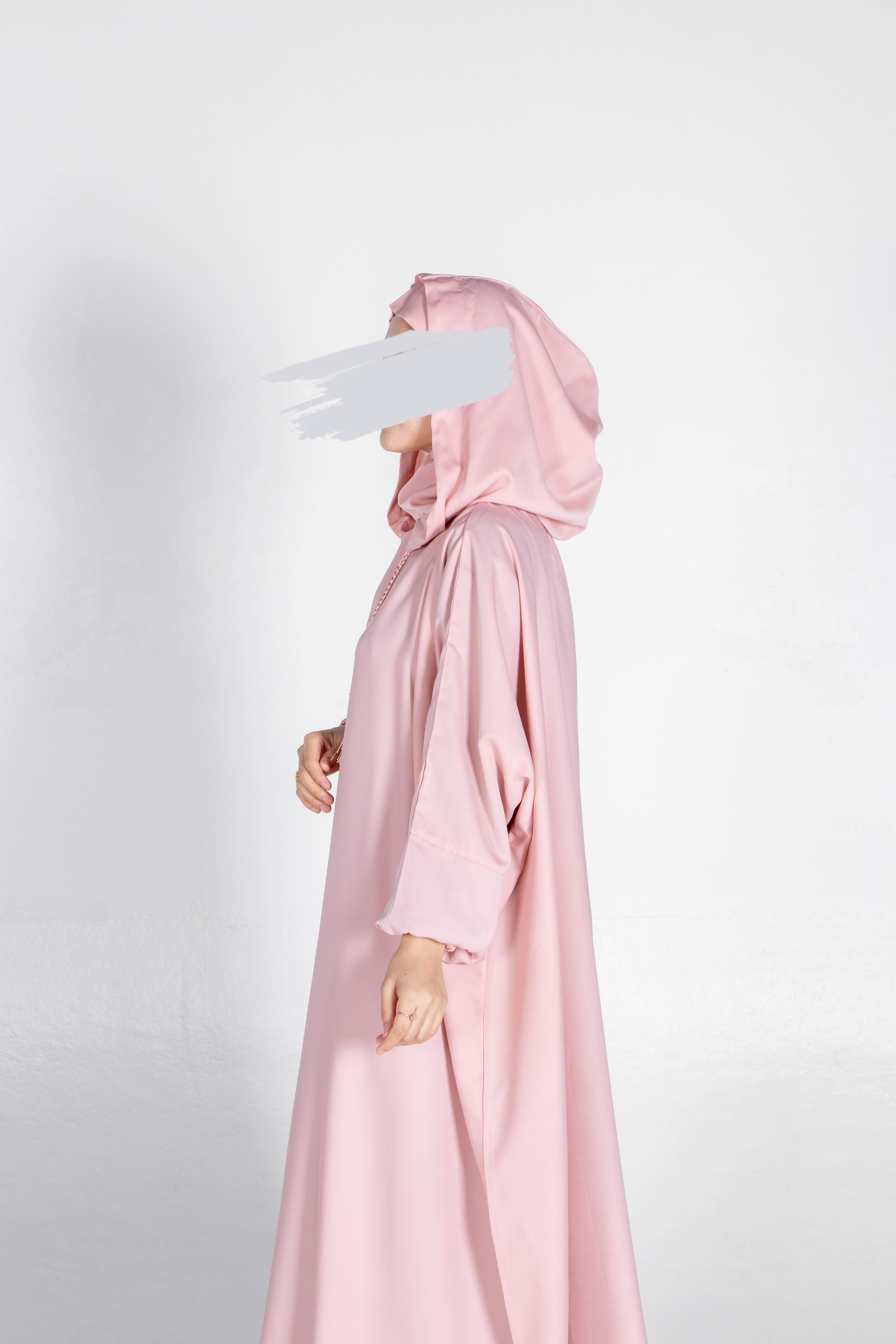 Light Pink Stylish Cap Jilbab - Jilbab - Muslim Lifestyle Store