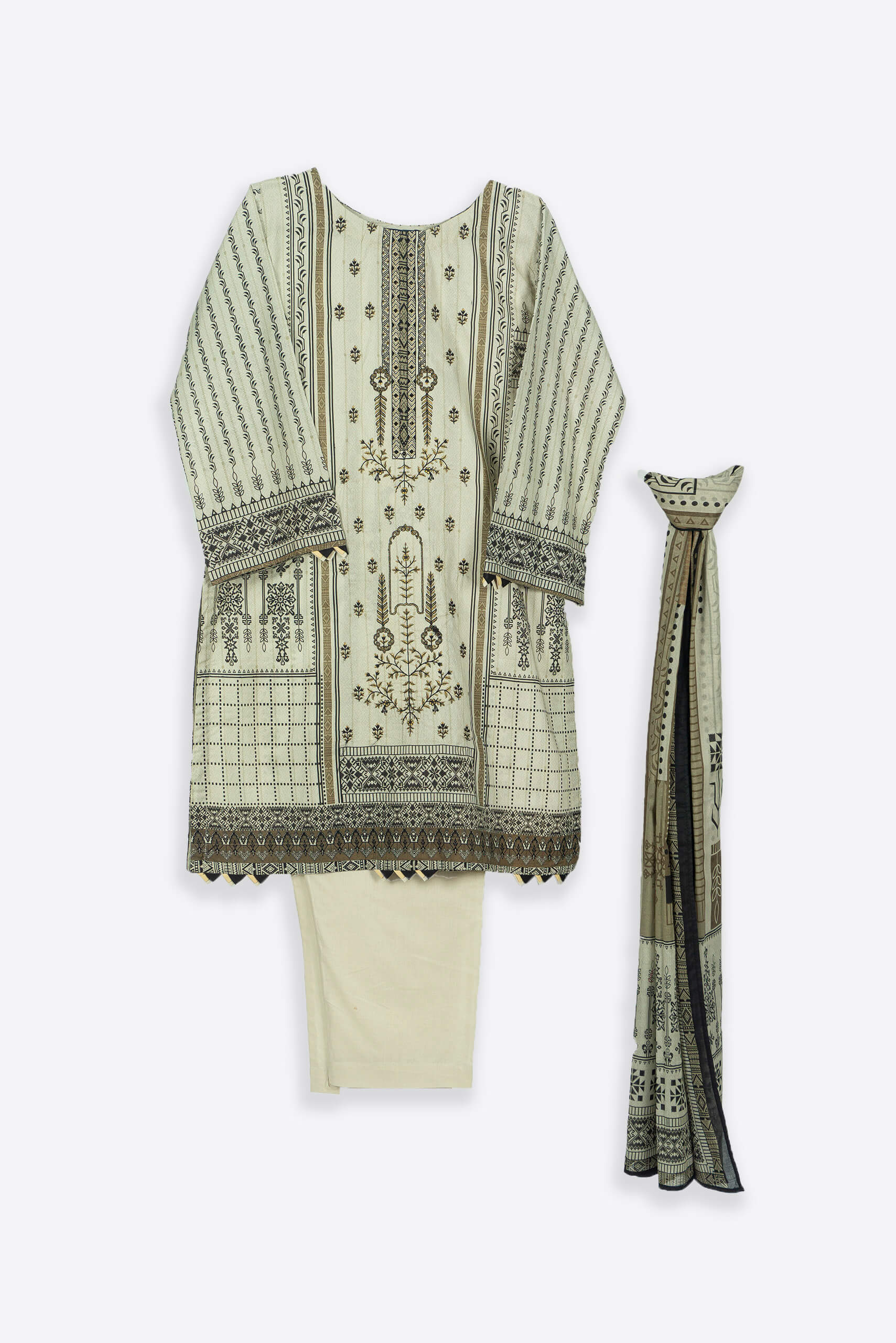 Beige Shalwar Kameez - Shalwar Kameez - Muslim Lifestyle Store