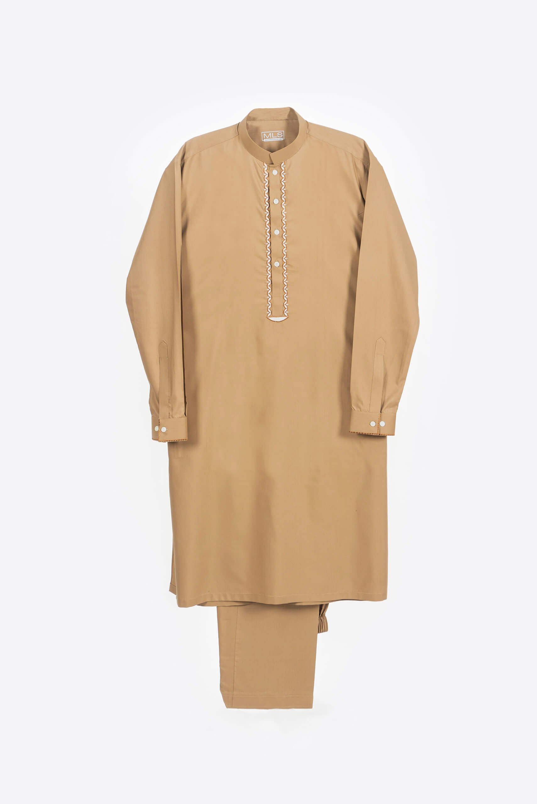 Biscuit Brown Shalwar Kameez - Shalwar Kameez - Muslim Lifestyle Store