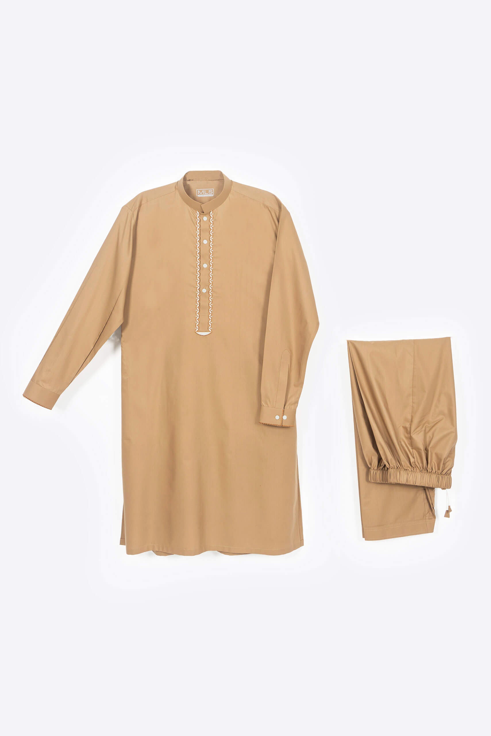 Biscuit Brown Shalwar Kameez - Shalwar Kameez - Muslim Lifestyle Store
