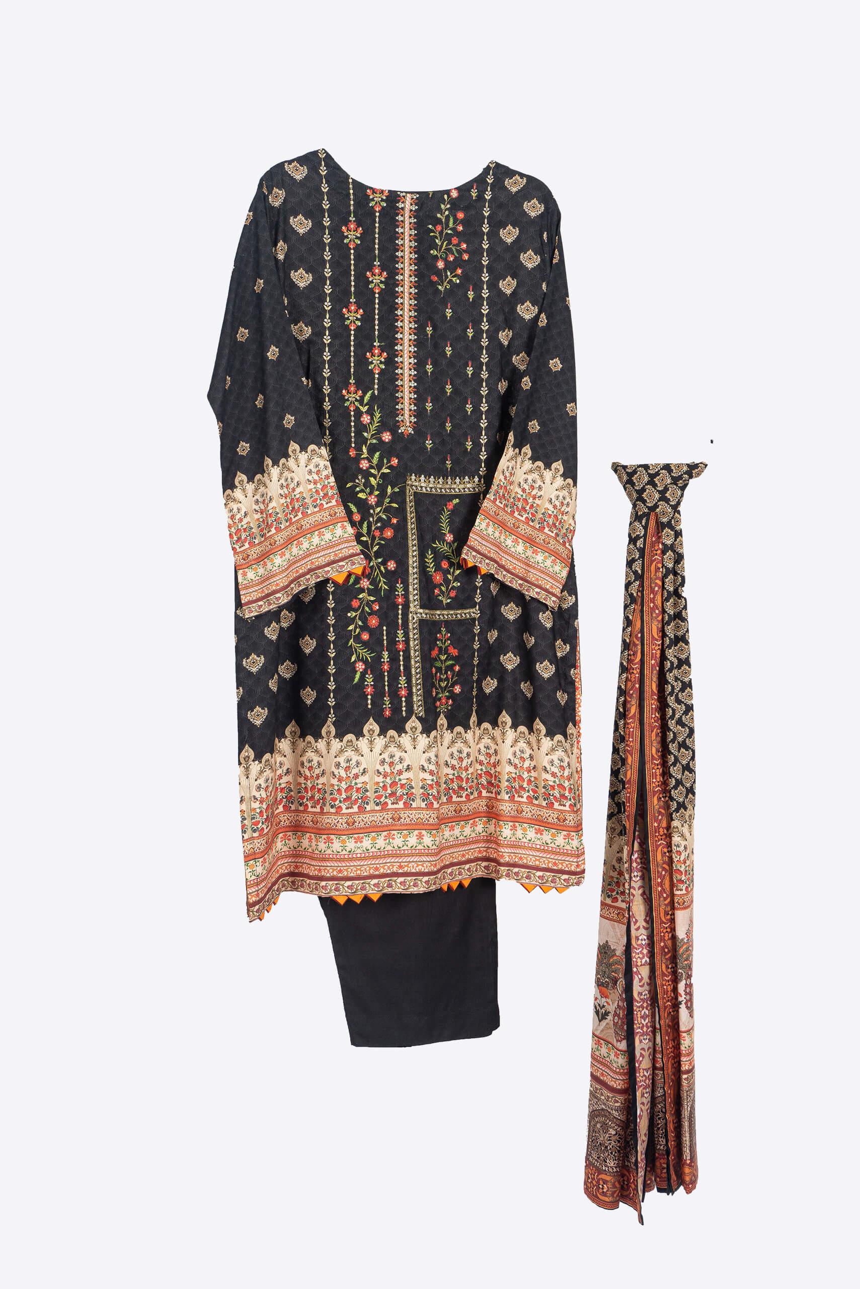 Black Vine Shalwar Kameez - Shalwar Kameez - Muslim Lifestyle Store
