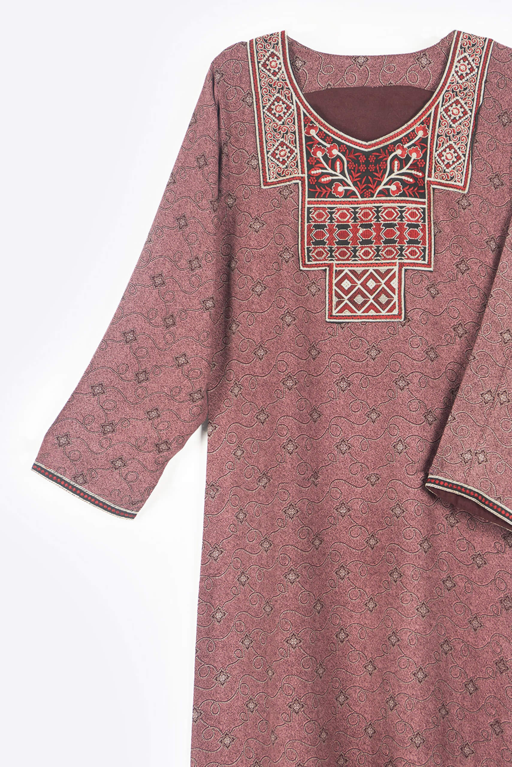 Casual Maroon Jalabiya - Jalabiya - Muslim Lifestyle Store