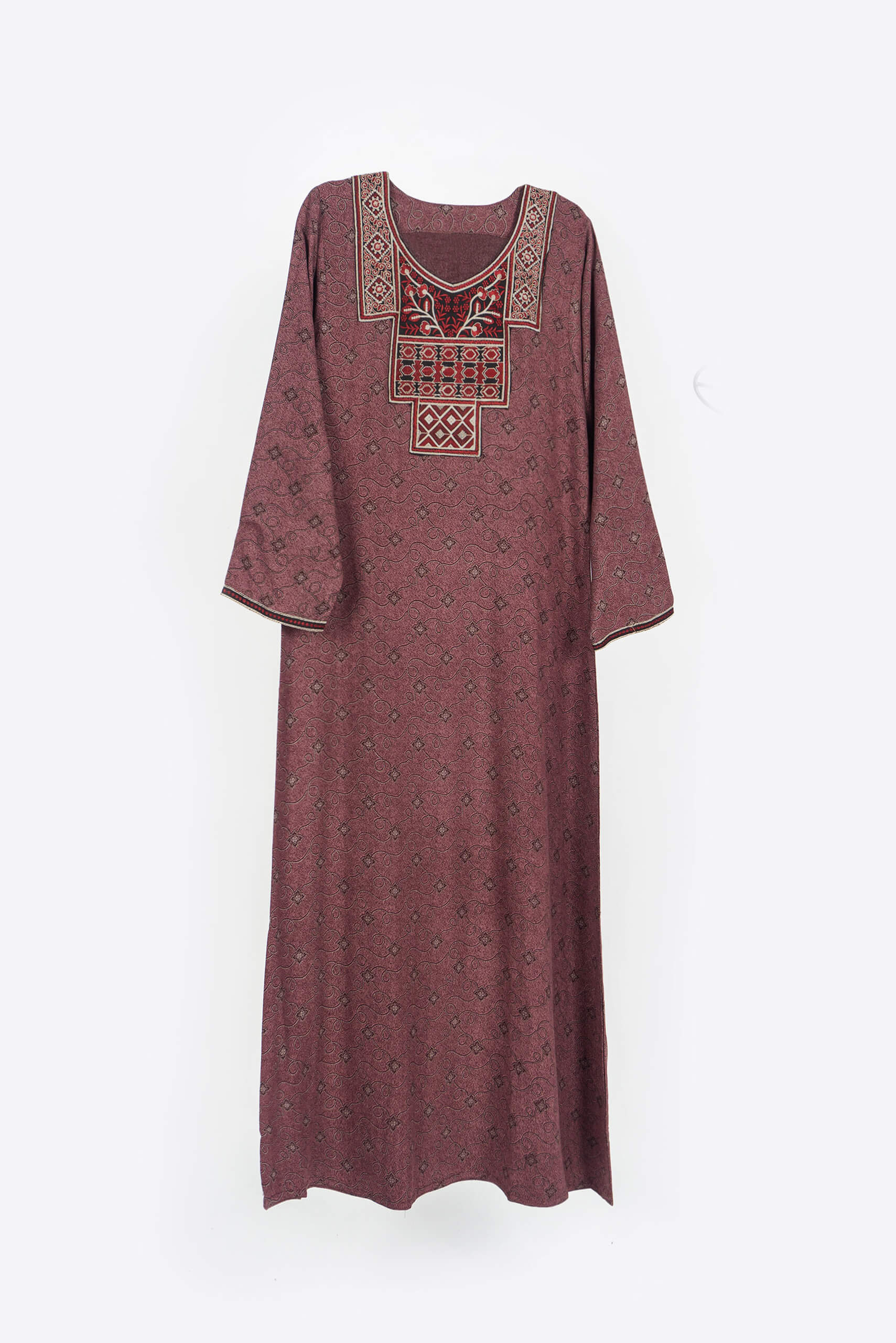 Casual Maroon Jalabiya - Jalabiya - Muslim Lifestyle Store