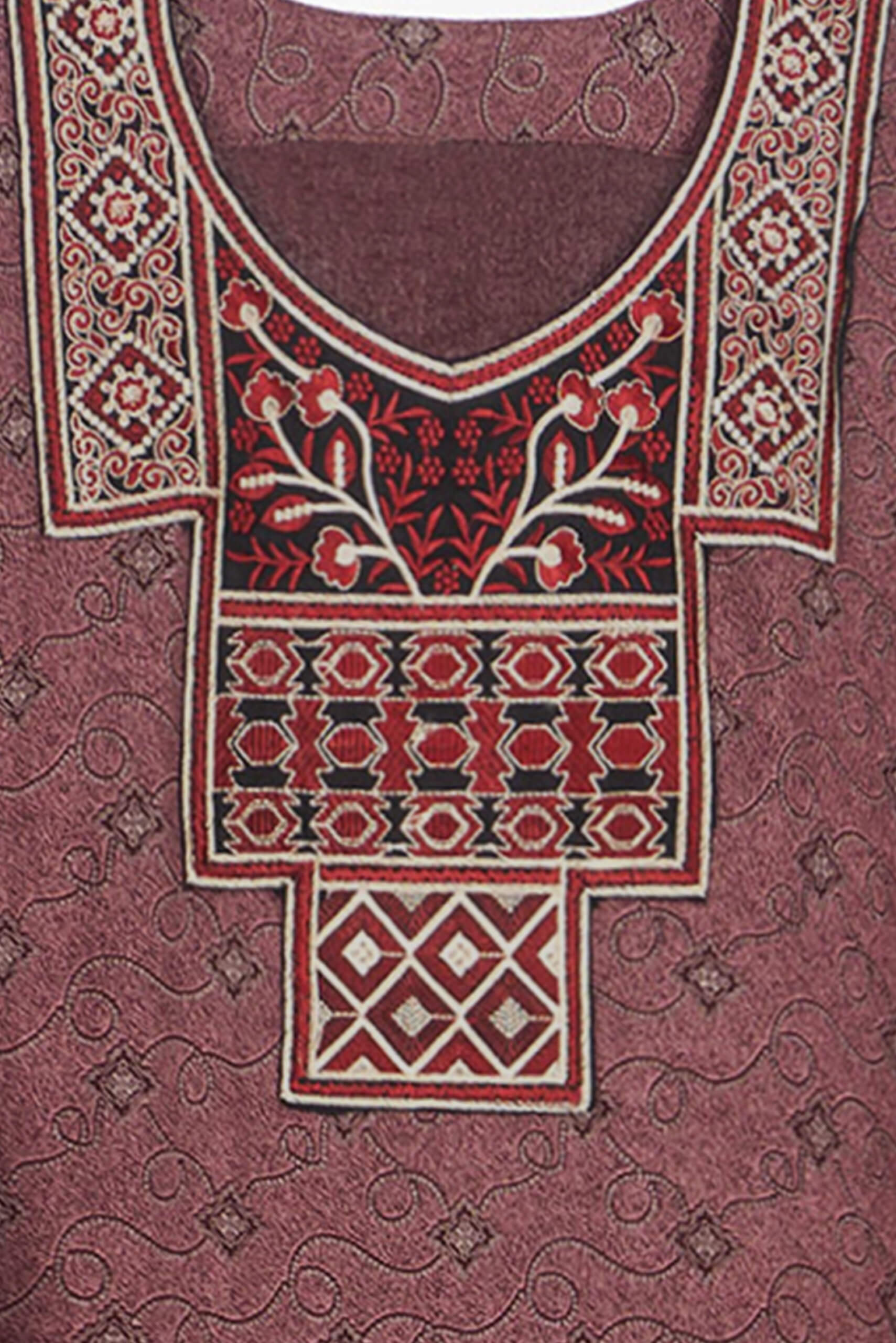 Casual Maroon Jalabiya - Jalabiya - Muslim Lifestyle Store